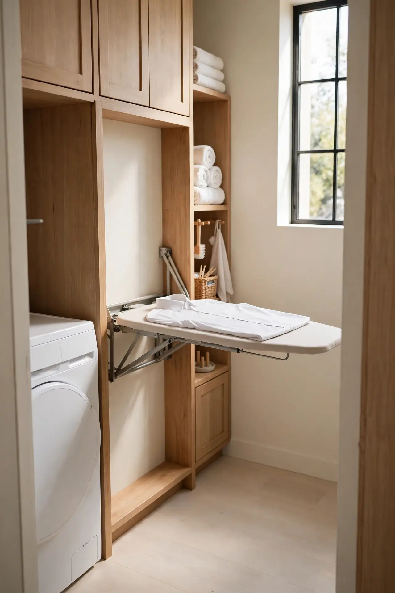 Fold-Down Ironing Board