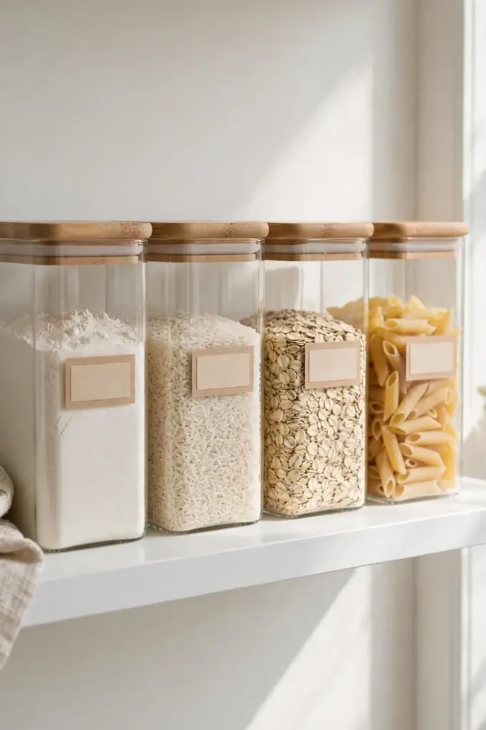 Clear Canister Rows