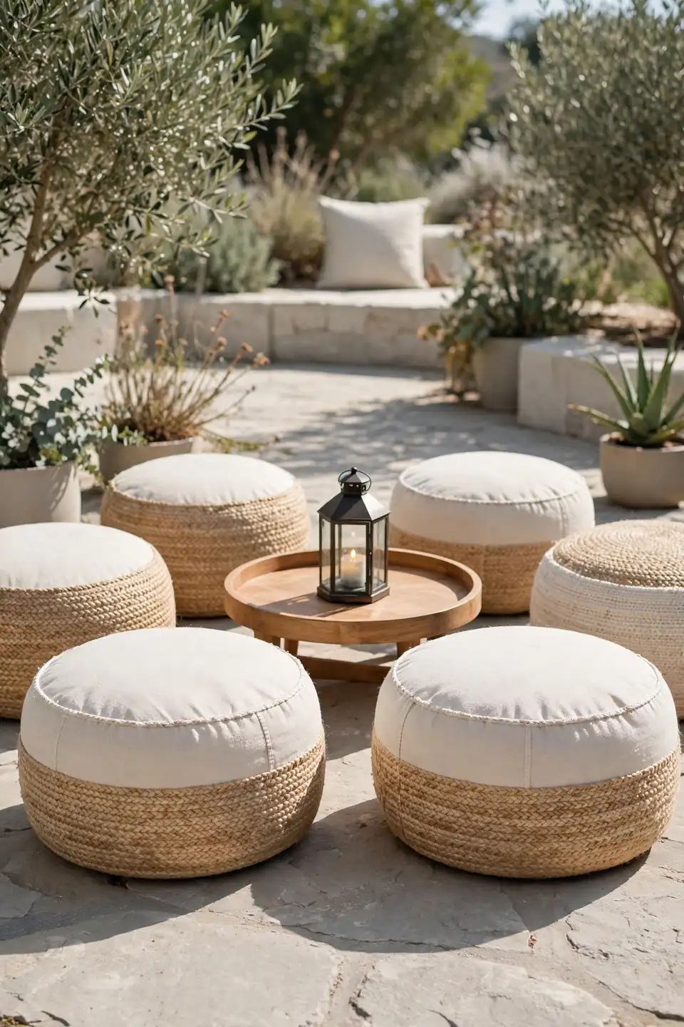 Pouf Circle Gathering