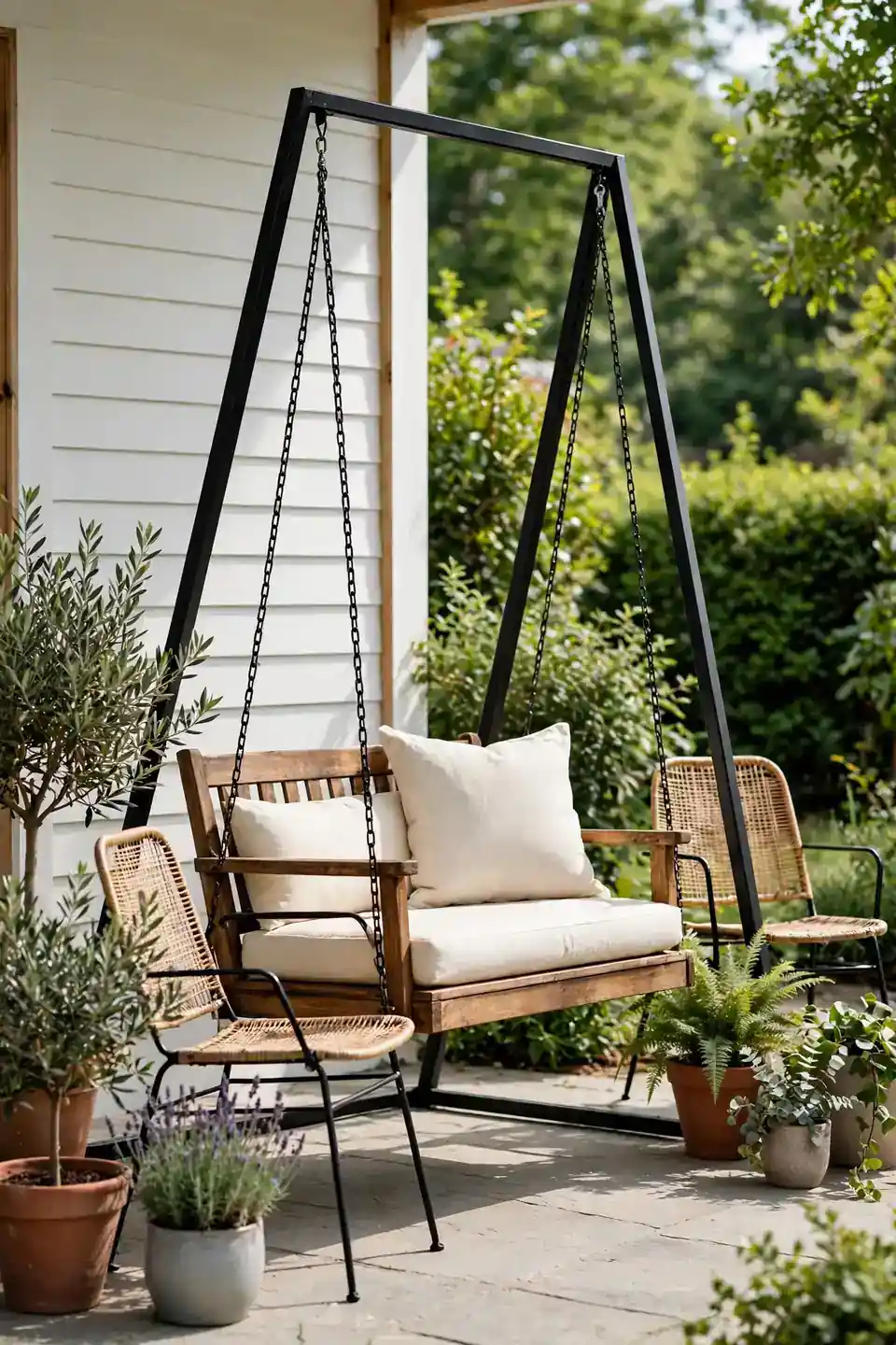 Swing Bench Pair