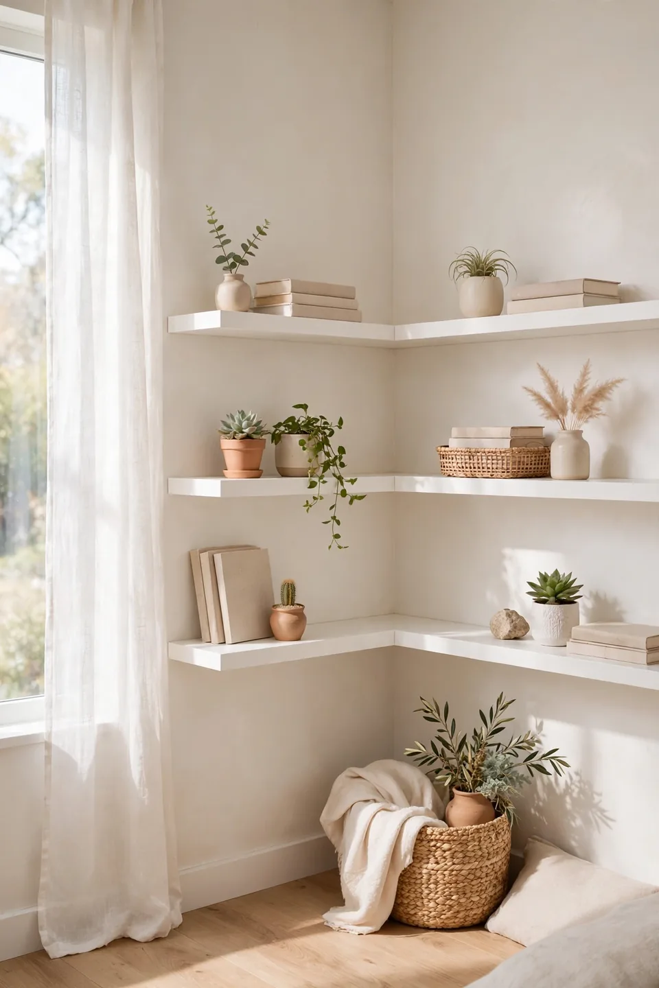 Corner Floating Shelves