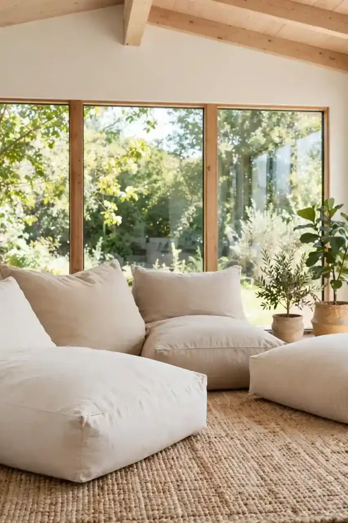 Neutral Floor Cushions