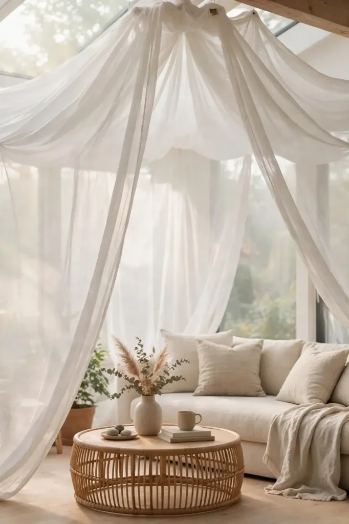 Sheer Canopy Drapes