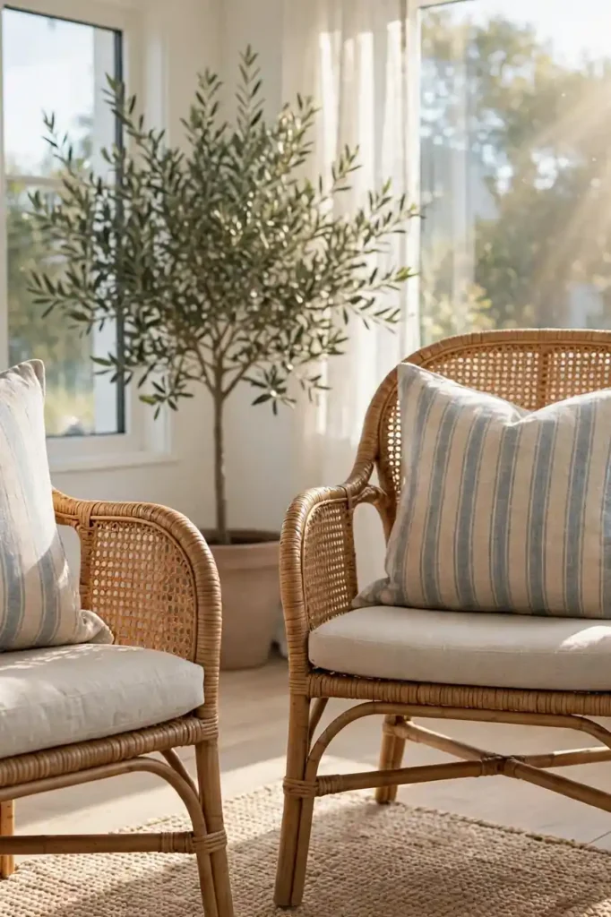 Sun-Faded Striped Pillows
