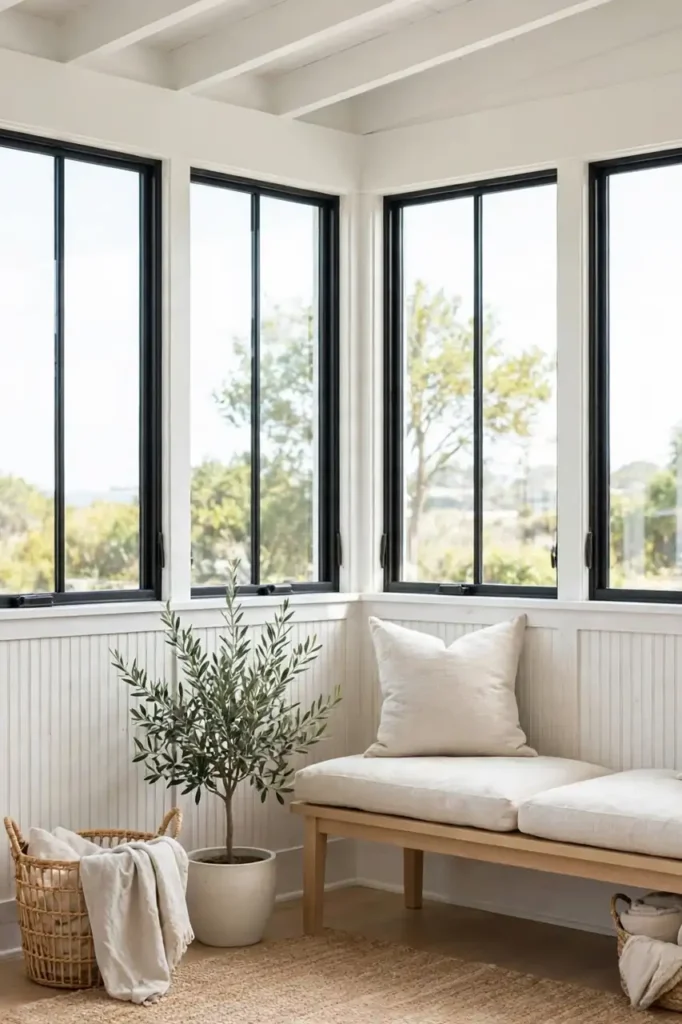 Whitewashed Beadboard Walls