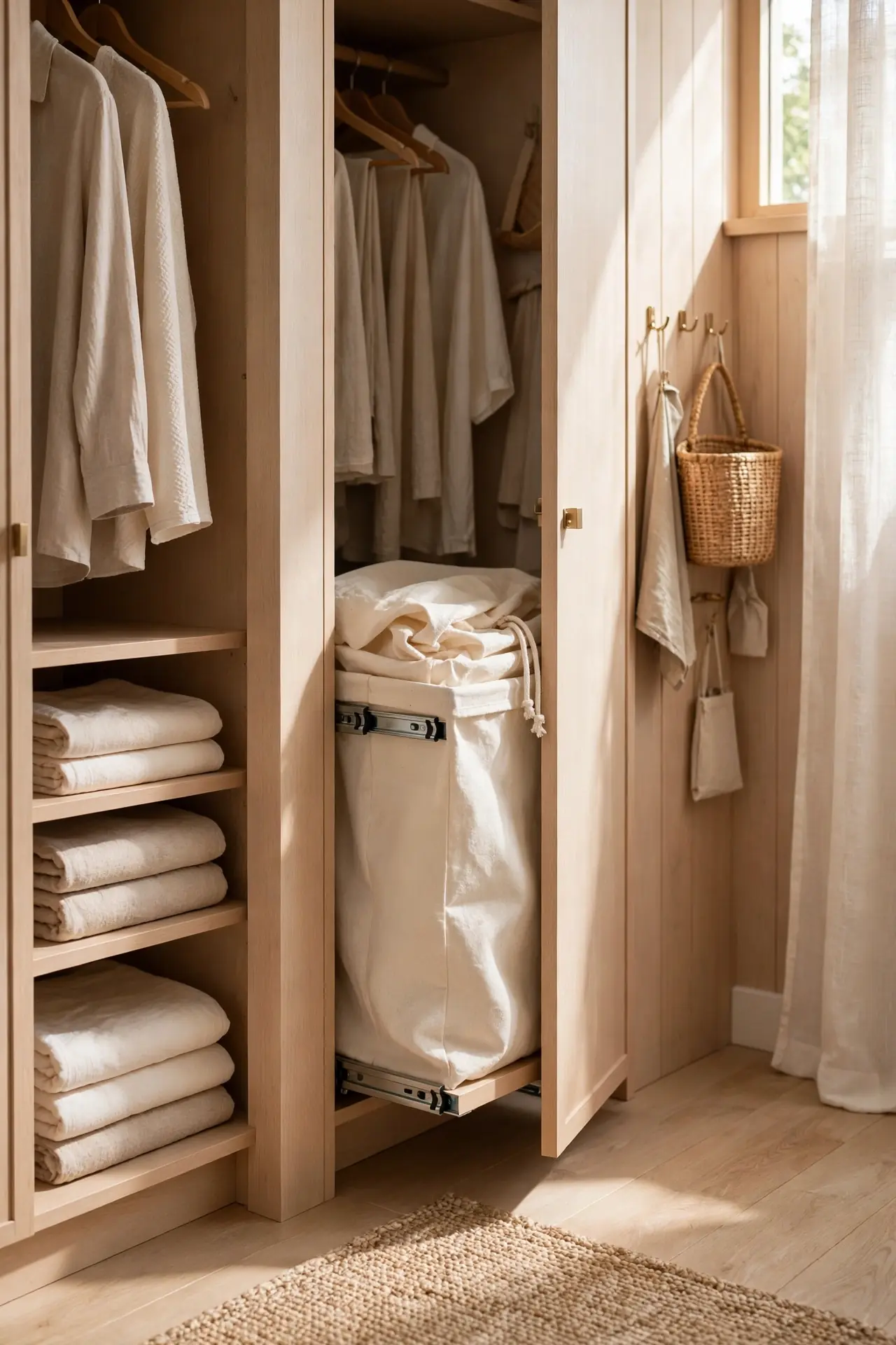 Laundry Hamper Slot