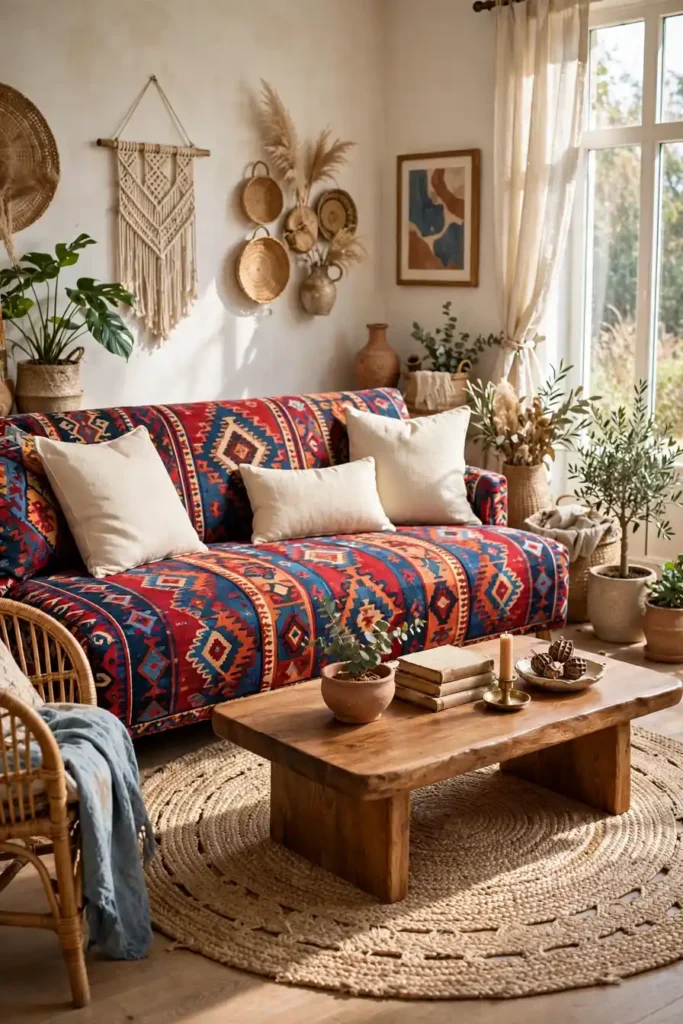Patterned Kilim Upholstery