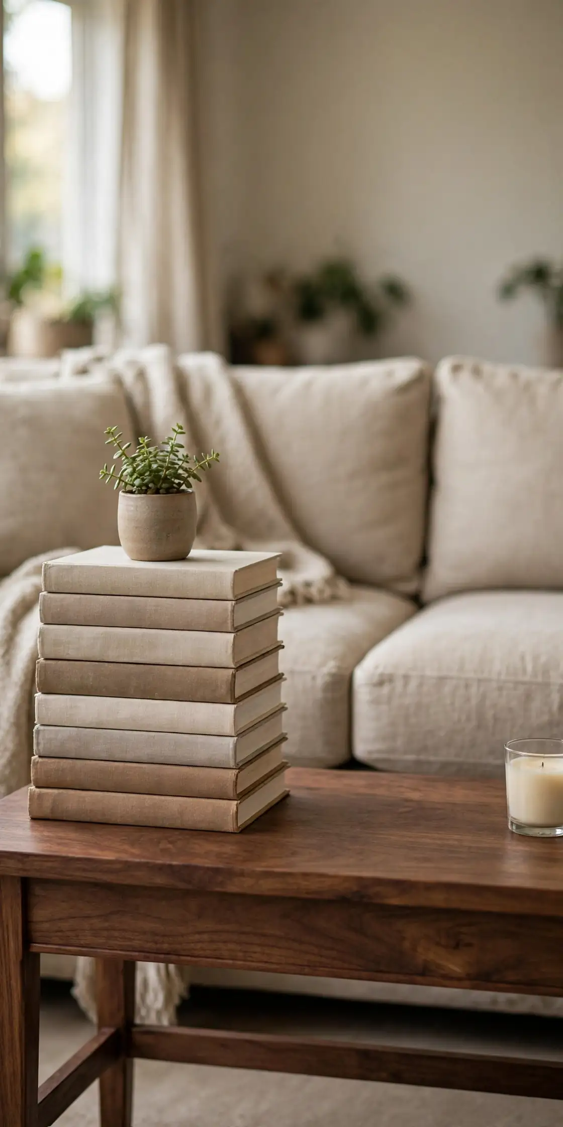 Stacked Book Tower