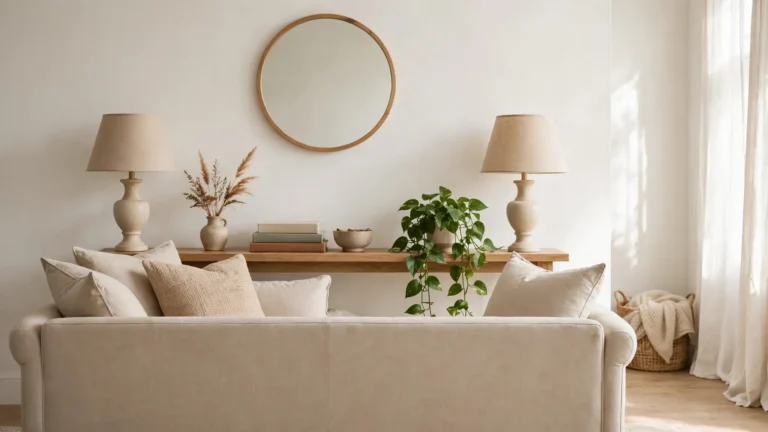 sofa table decor ideas