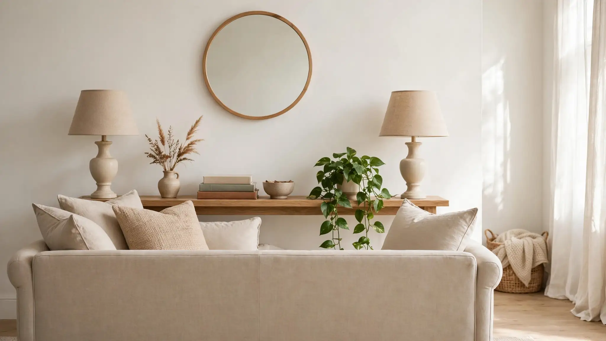sofa table decor ideas