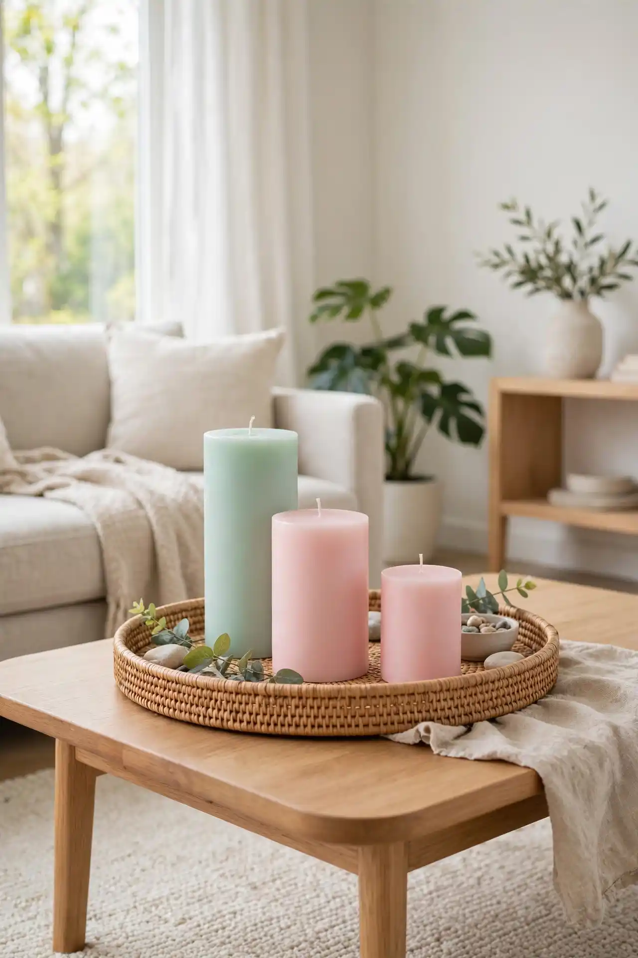 Pastel Candle Groupings