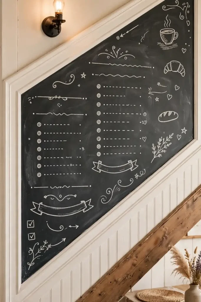 Chalkboard Message Wall