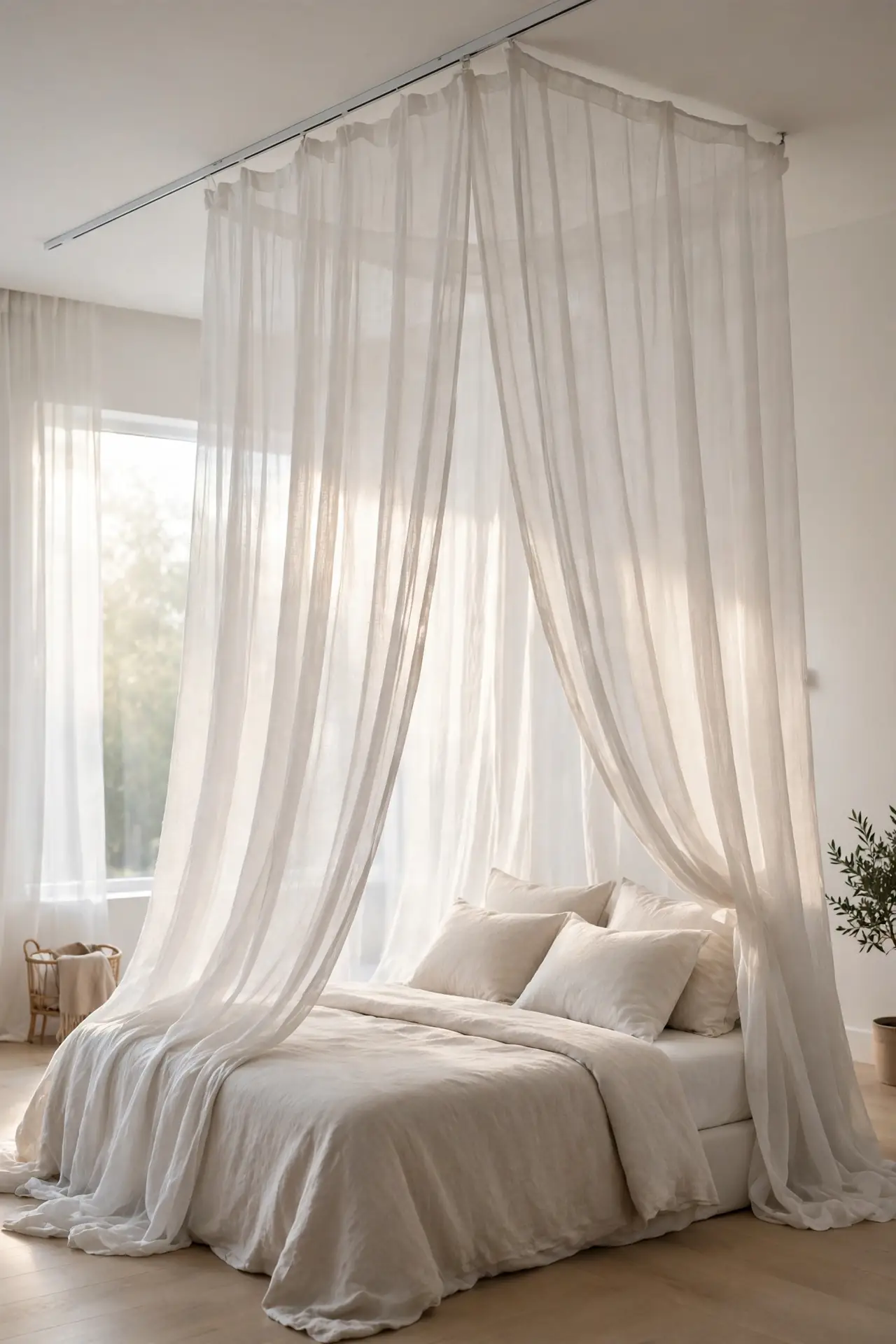 Linen Curtain Canopy