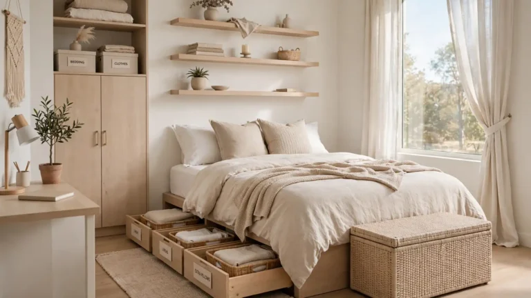 studio bedroom storage ideas