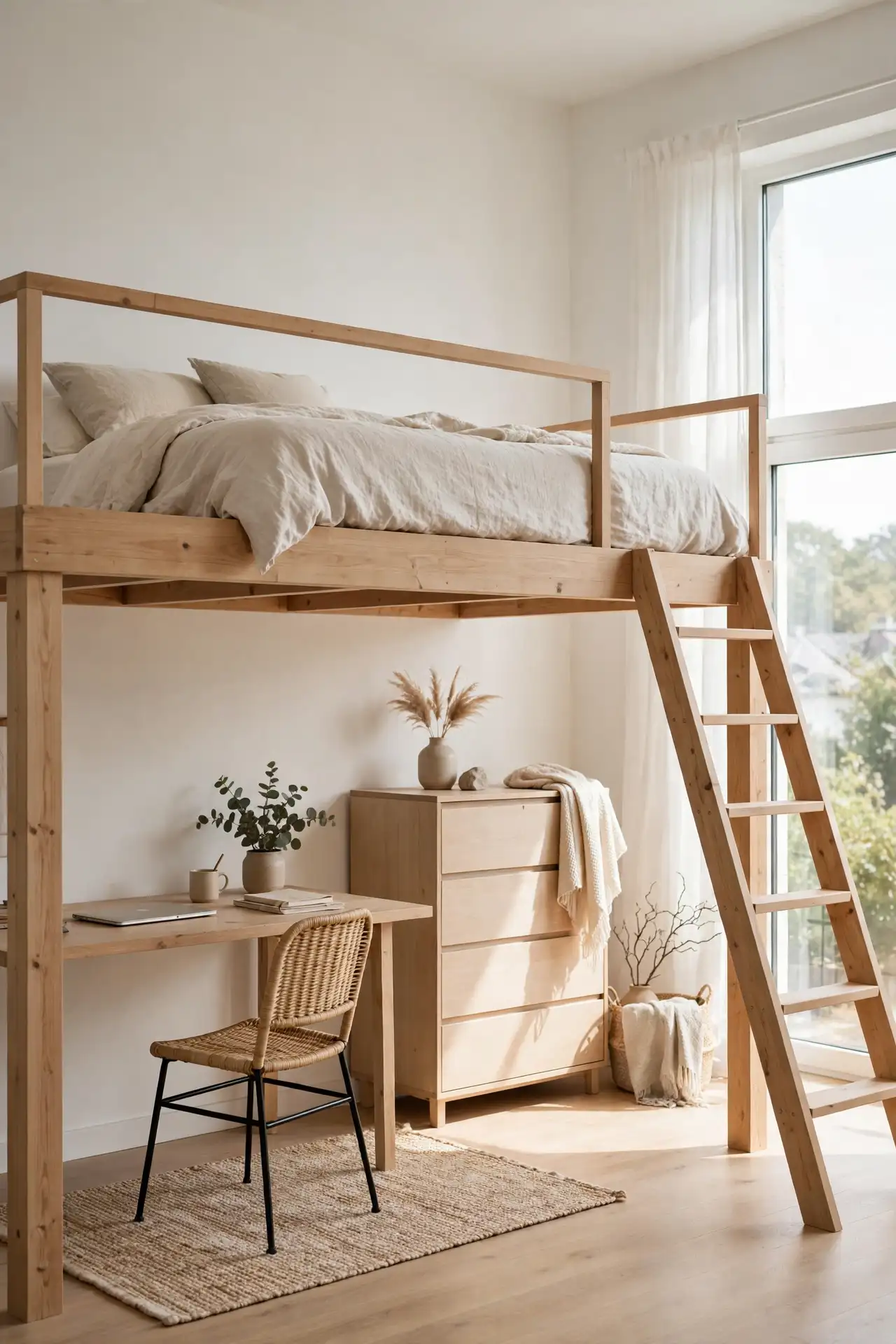 Lofted Sleeping Platform