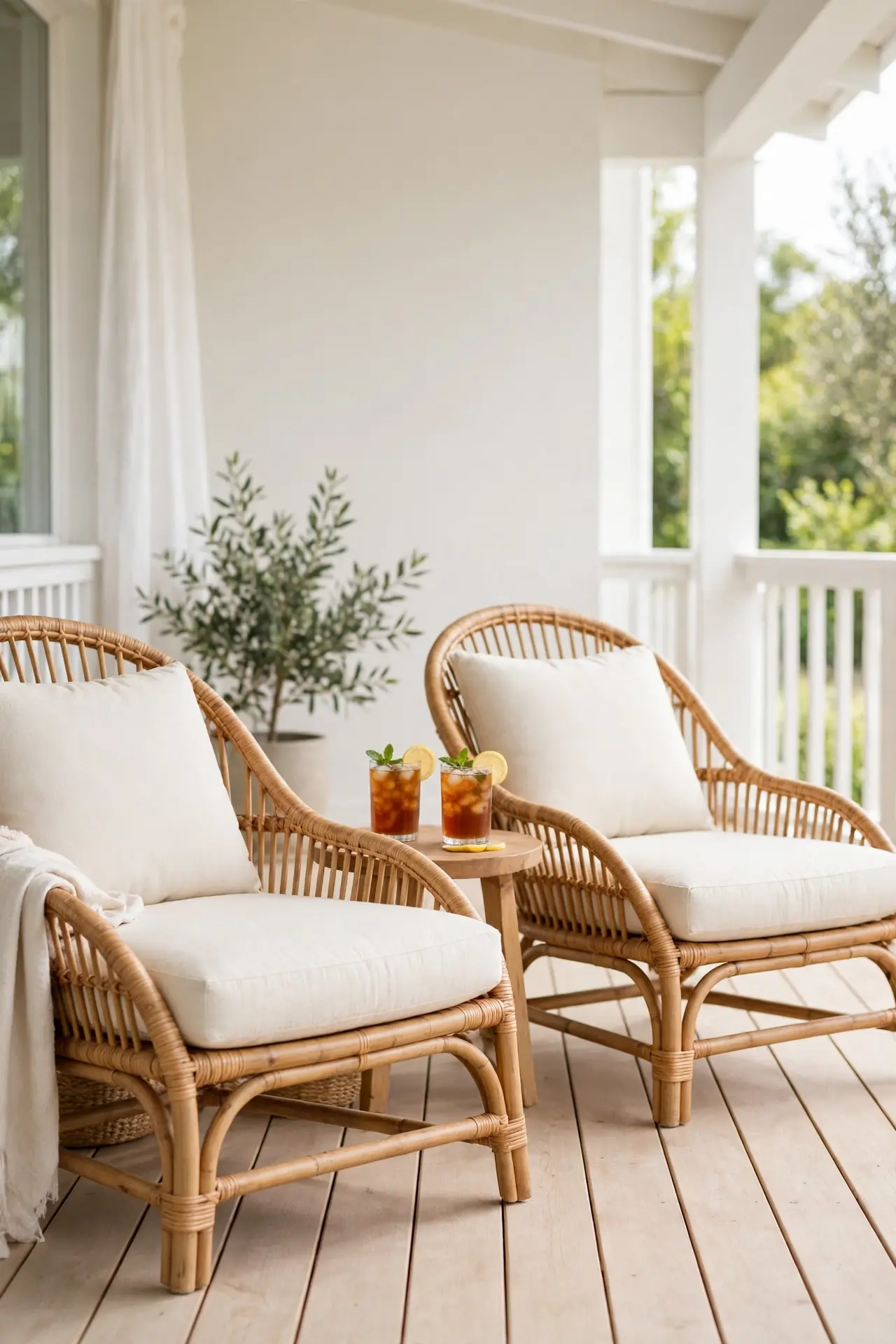 Rattan Lounge Duo