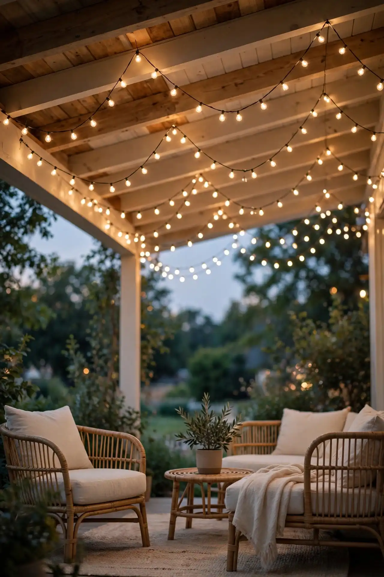 String Light Canopy