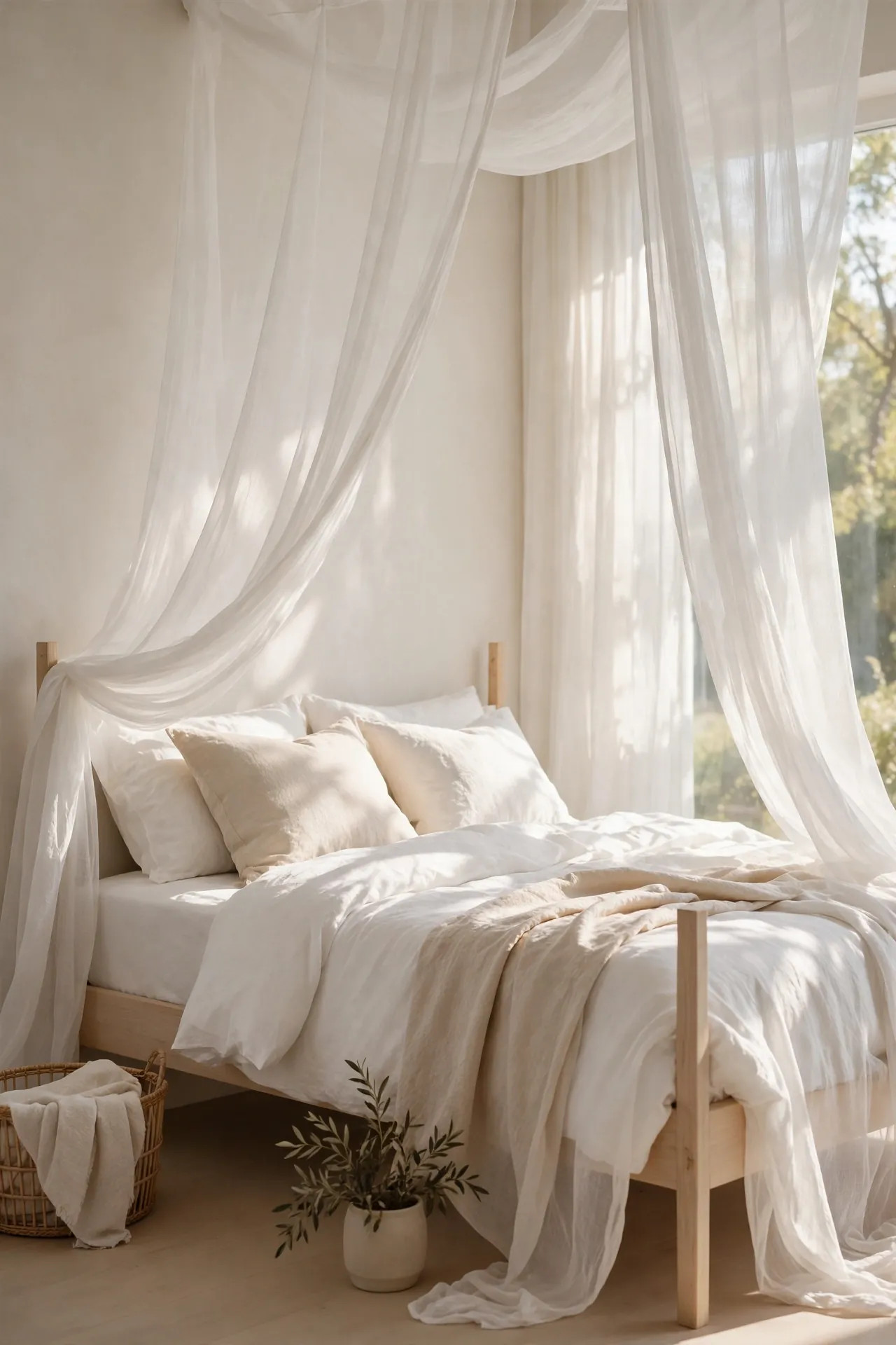 Airy Canopy Drapes