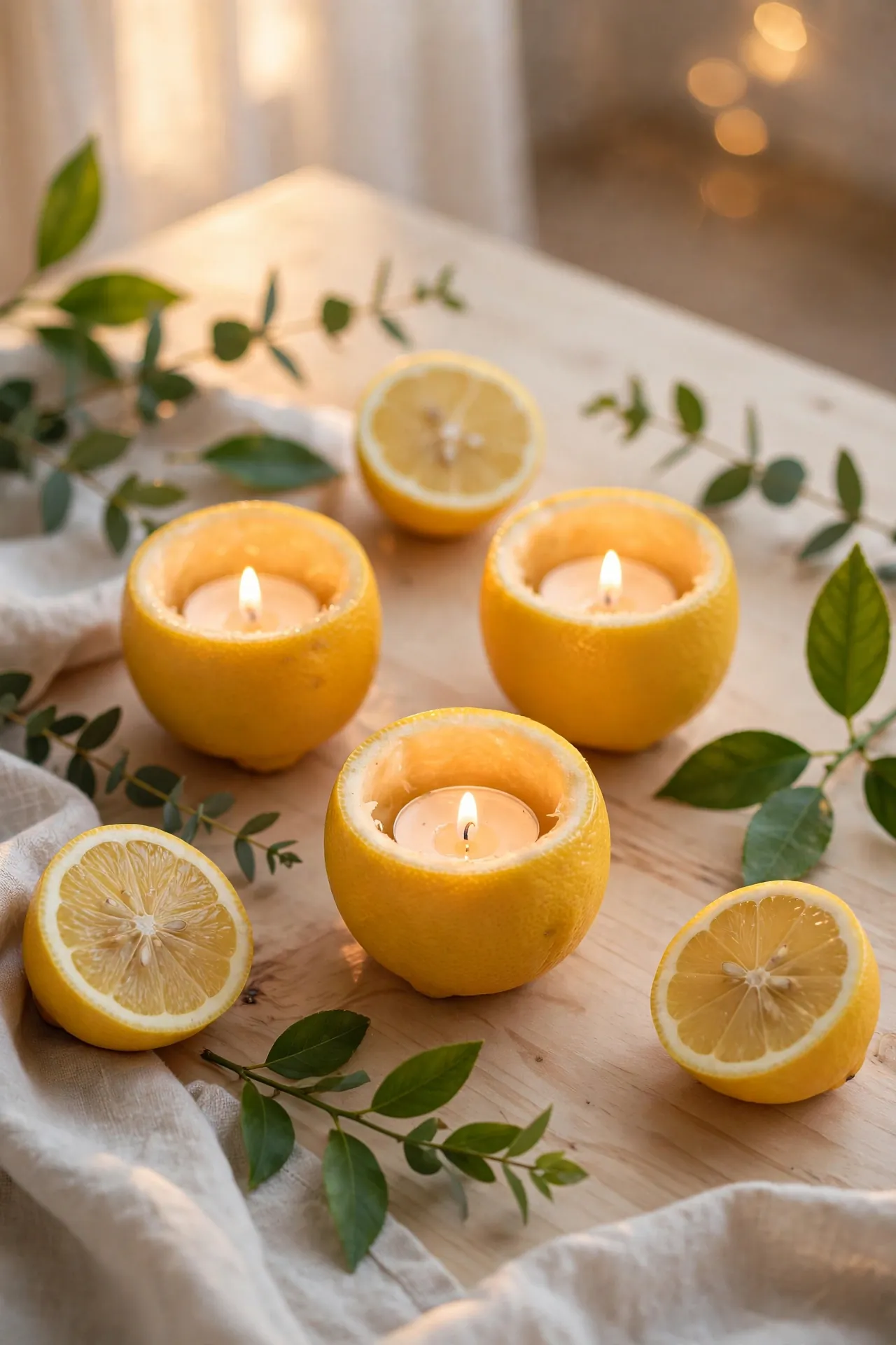 Lemon Candle Glow