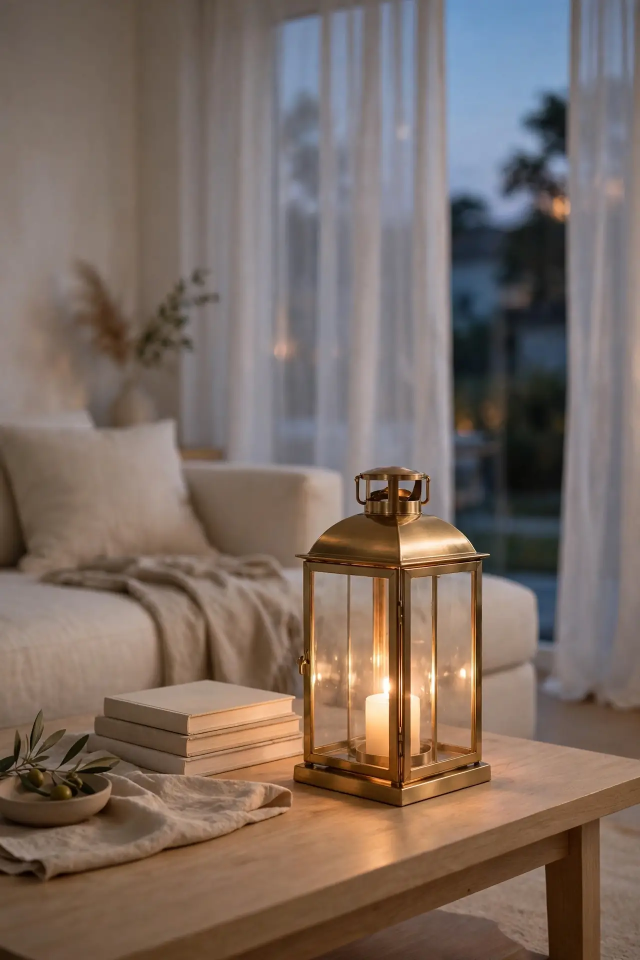 Brass Lantern Glow