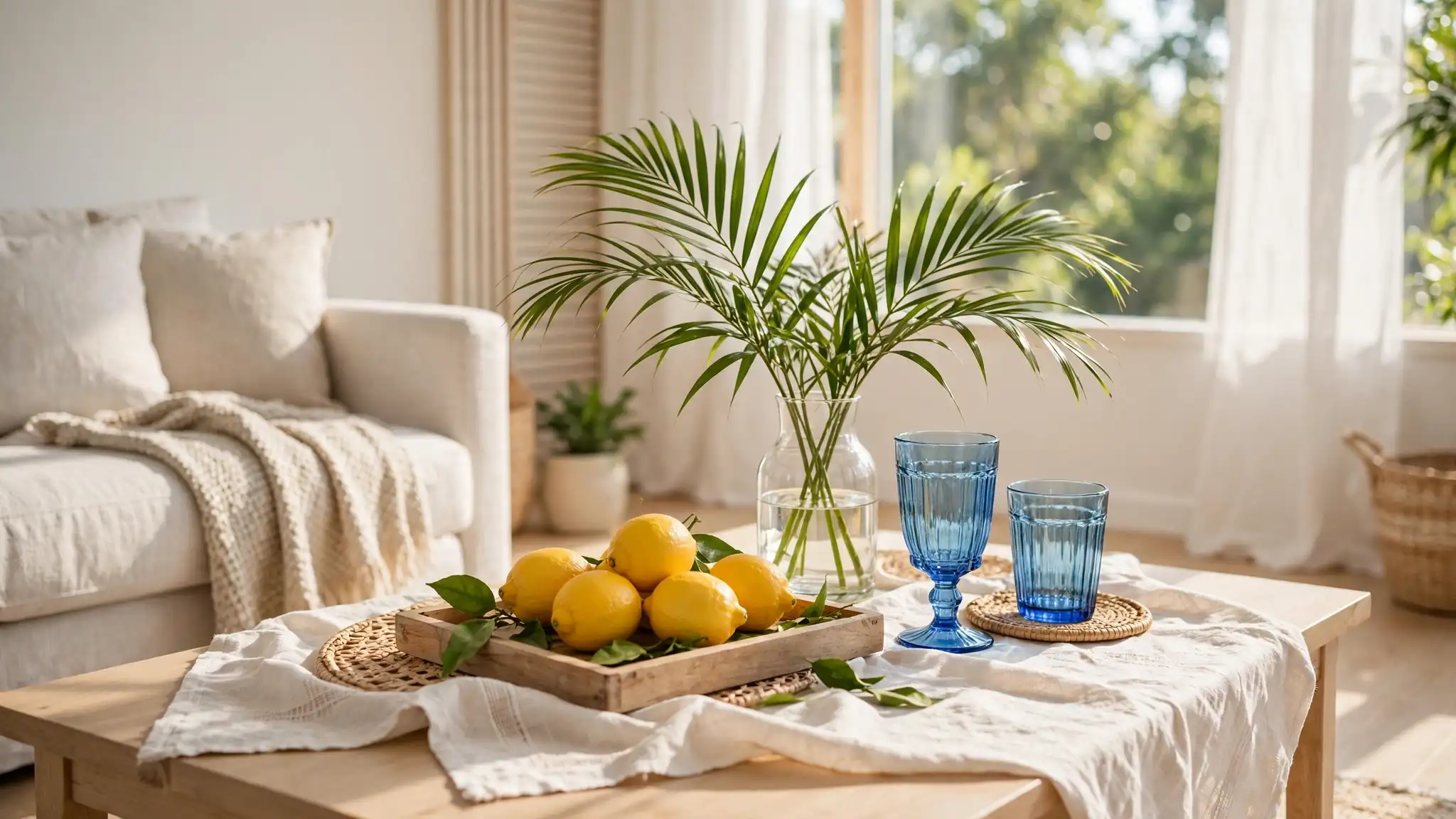 summer coffee table decor ideas