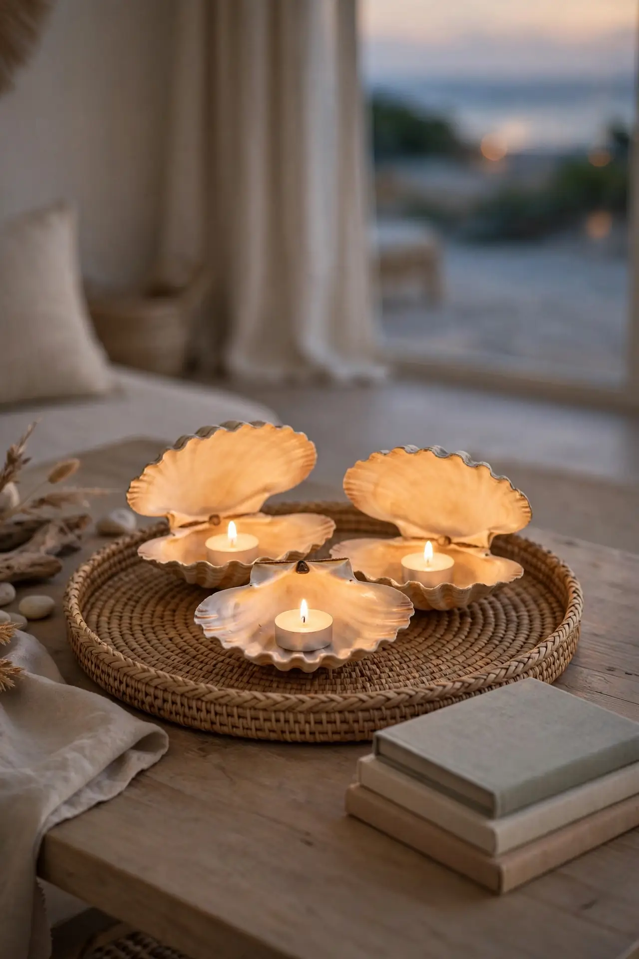 Seashell Candle Holders
