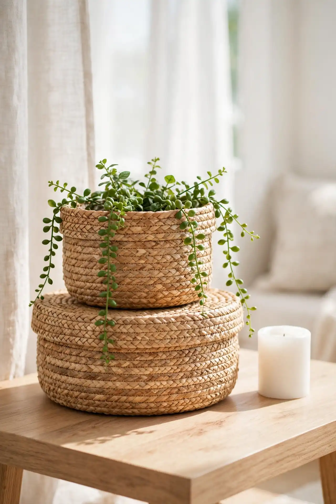 Woven Seagrass Stack