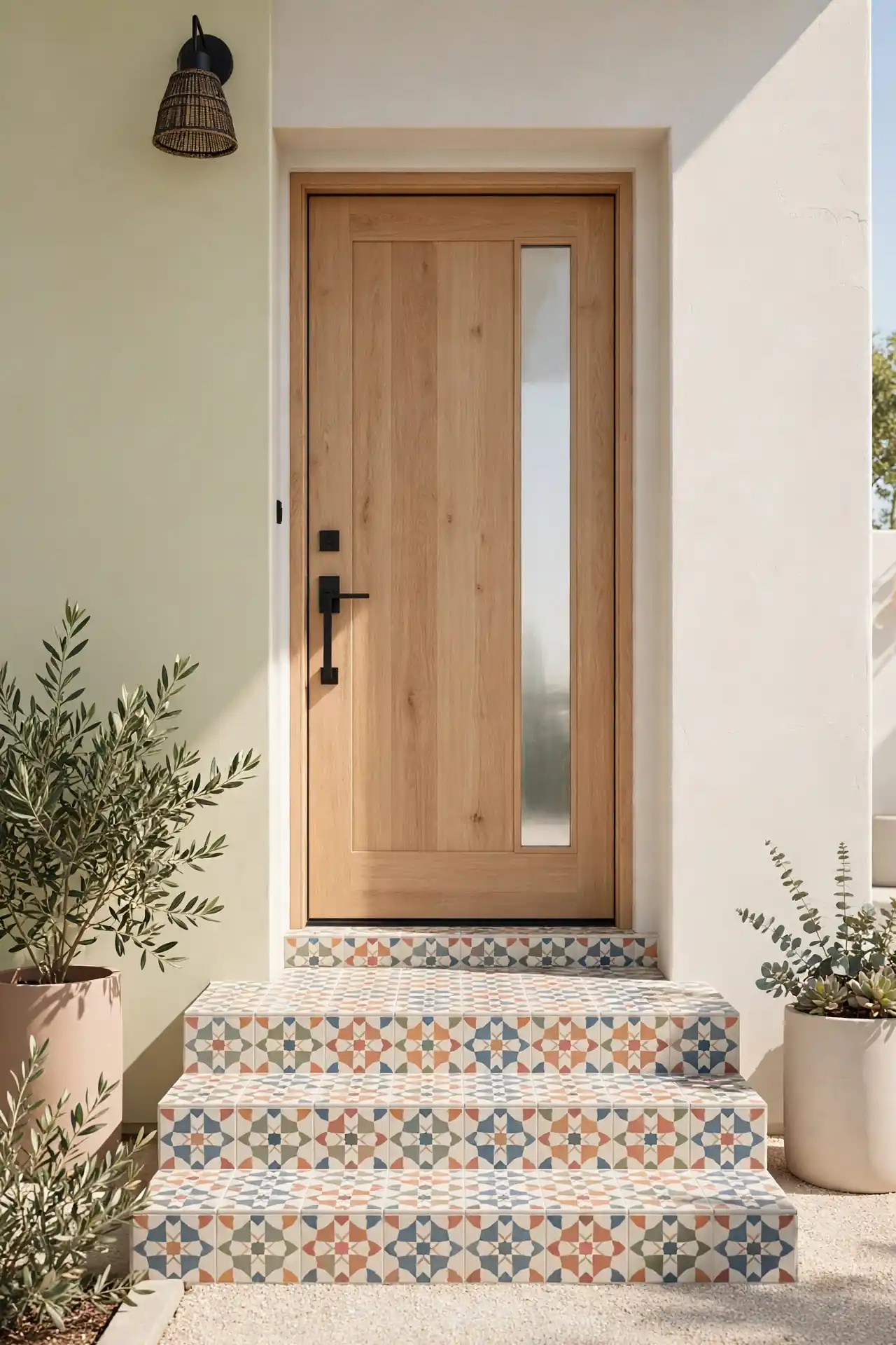 Patterned Tile Step