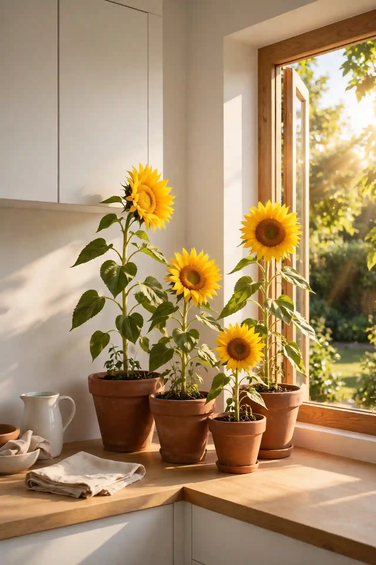 Sunflower Pot Cluster