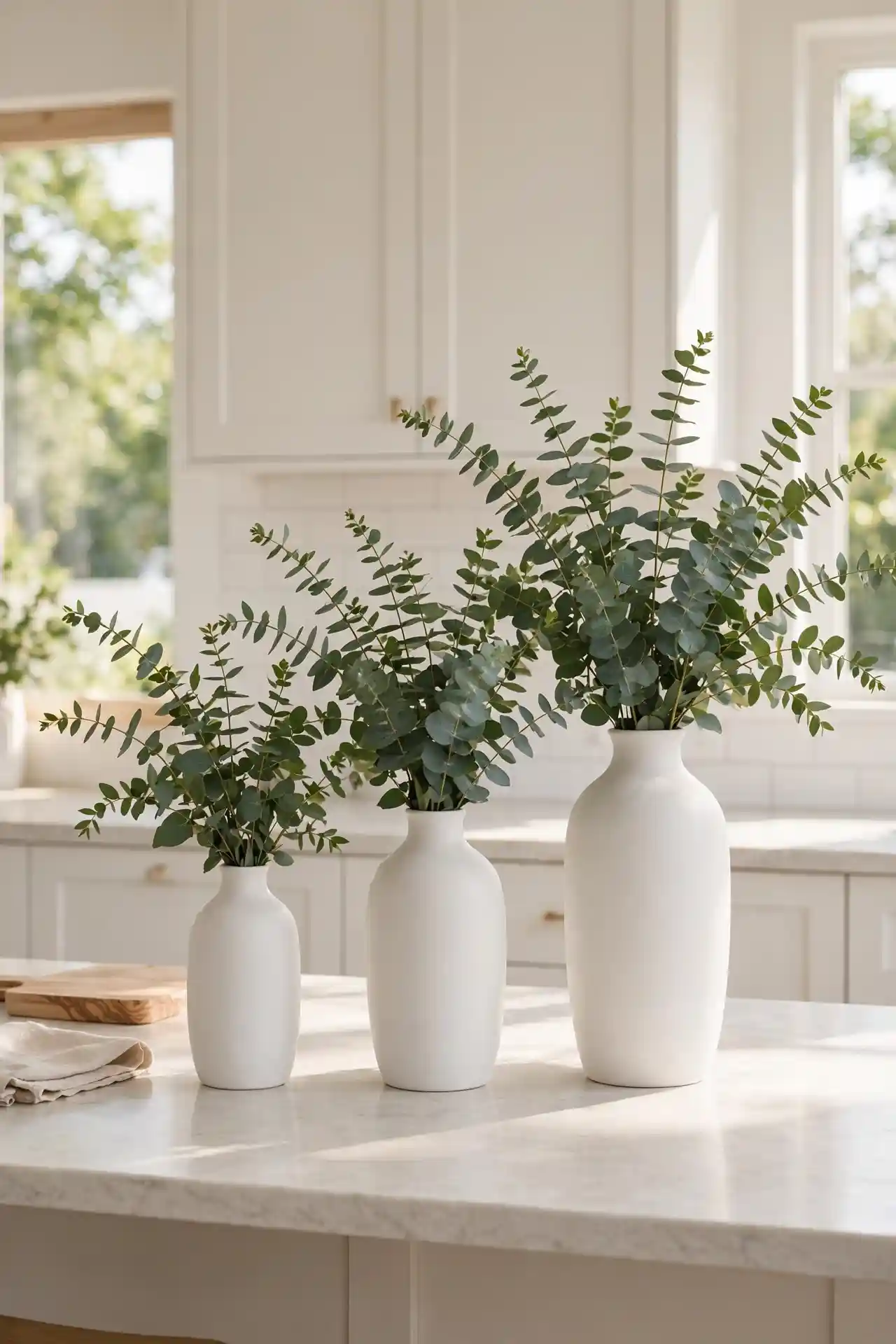 White Ceramic Vases