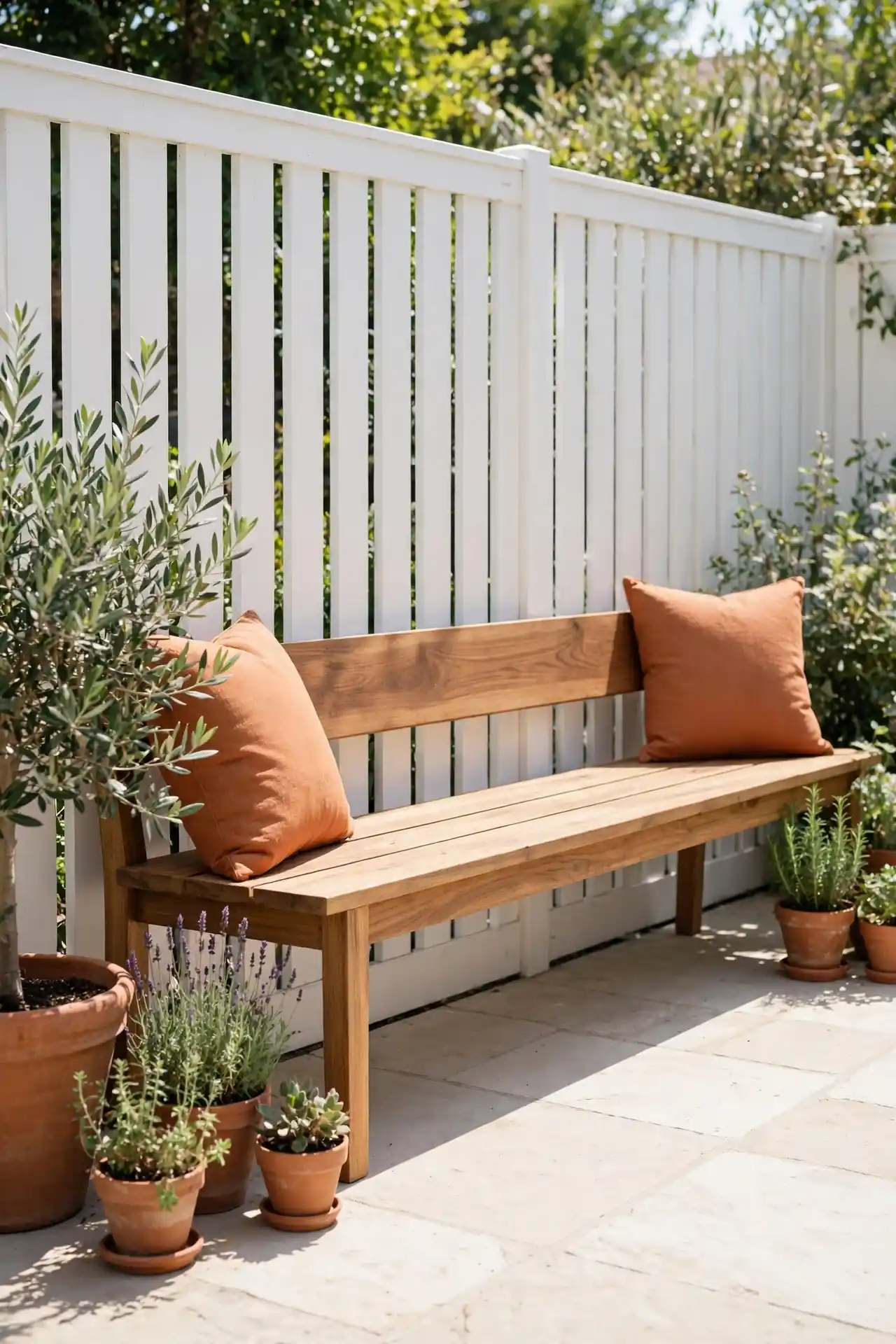 Natural Wood Bench