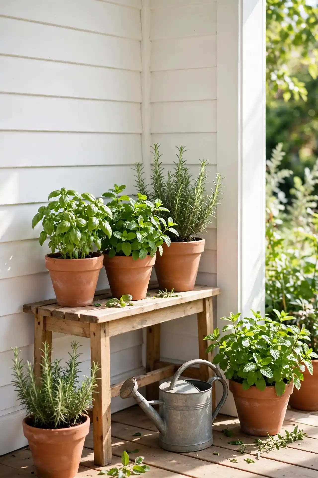 Potted Herb Corner