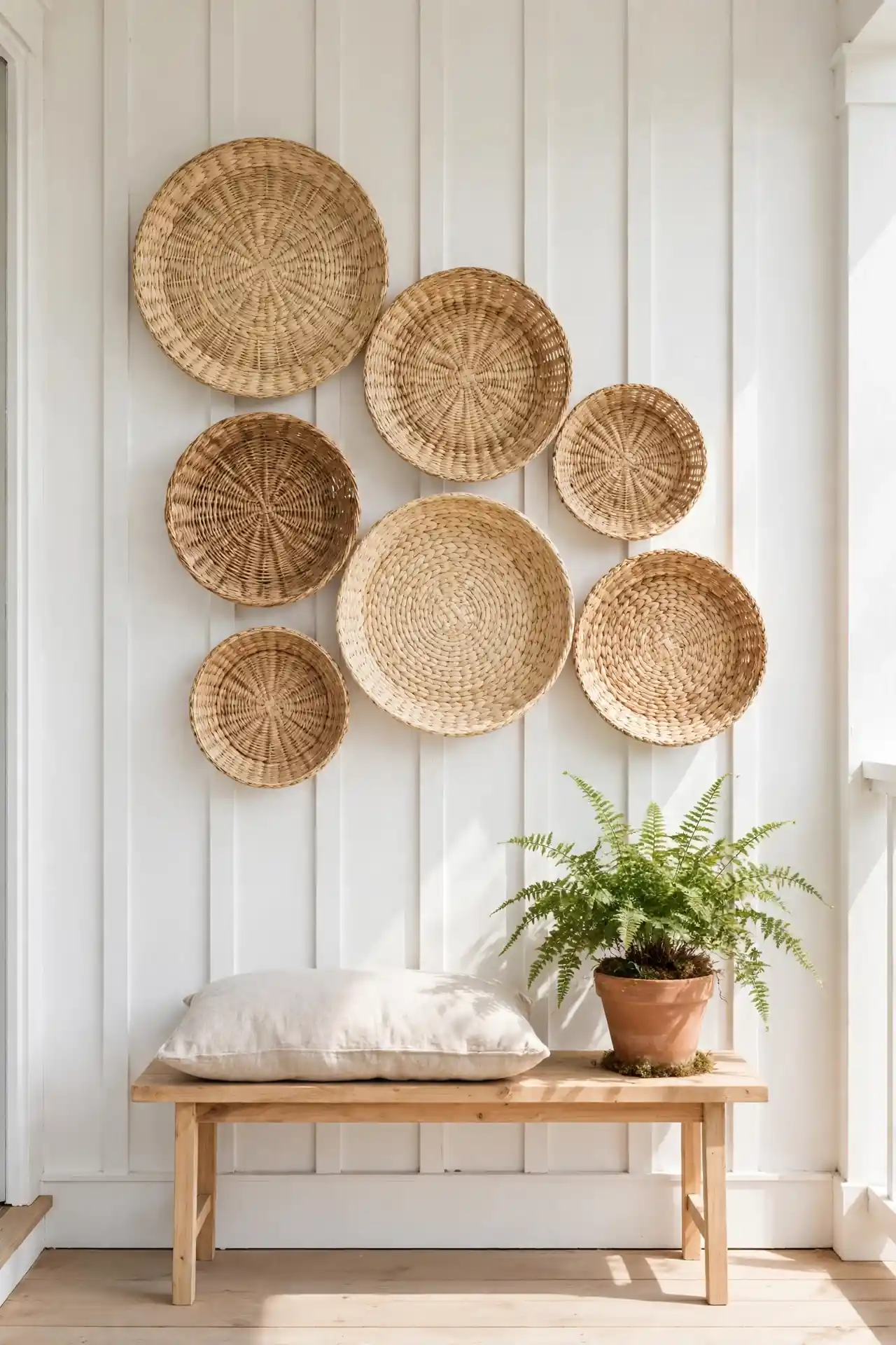 Thrifted Basket Wall