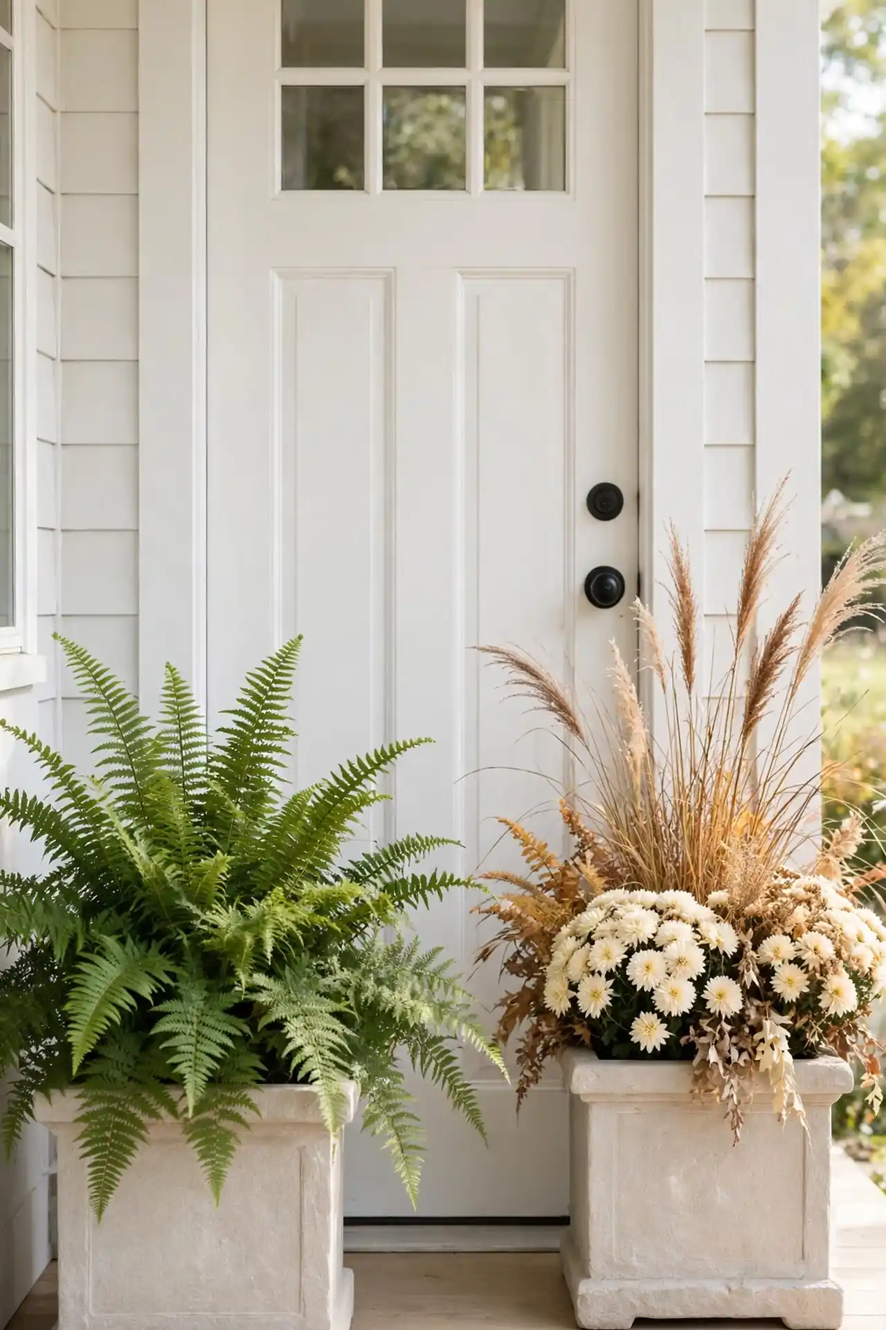 Stone Planter Pair