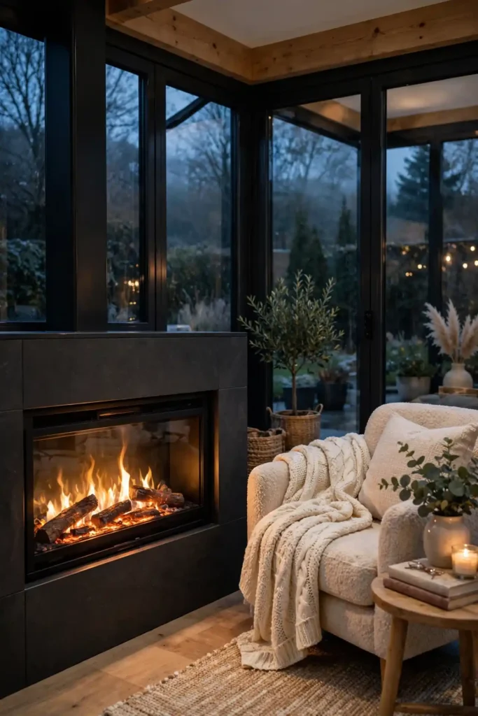 Fireside Warmth Corner