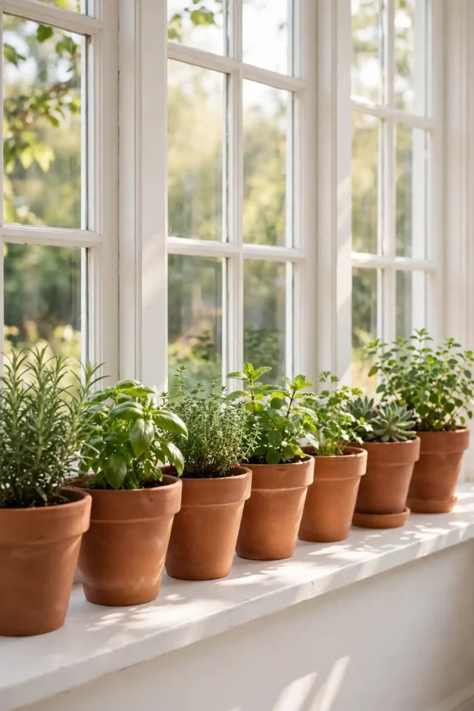 Terracotta Planter Rows