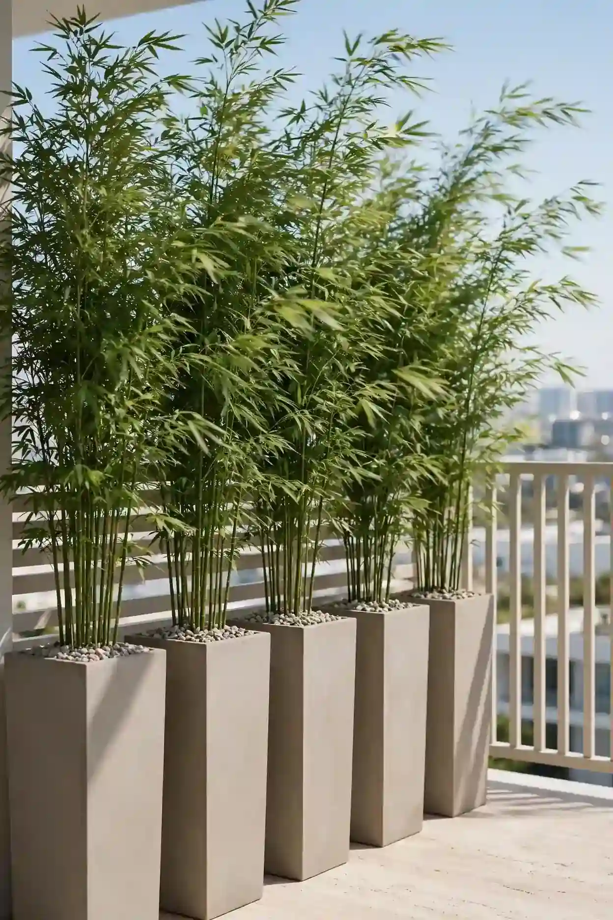 Bamboo Screen Planters