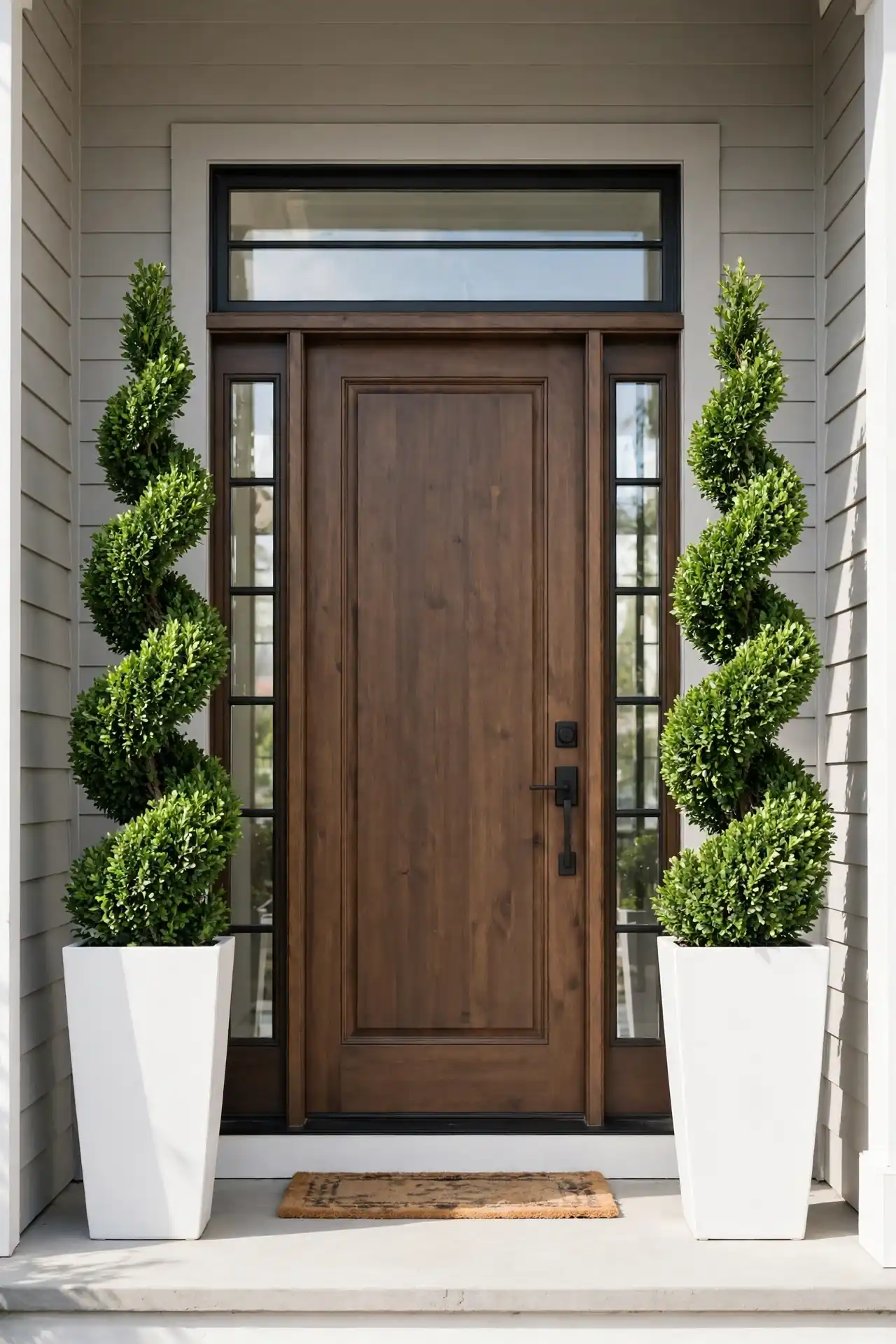 Boxwood Topiary Towers