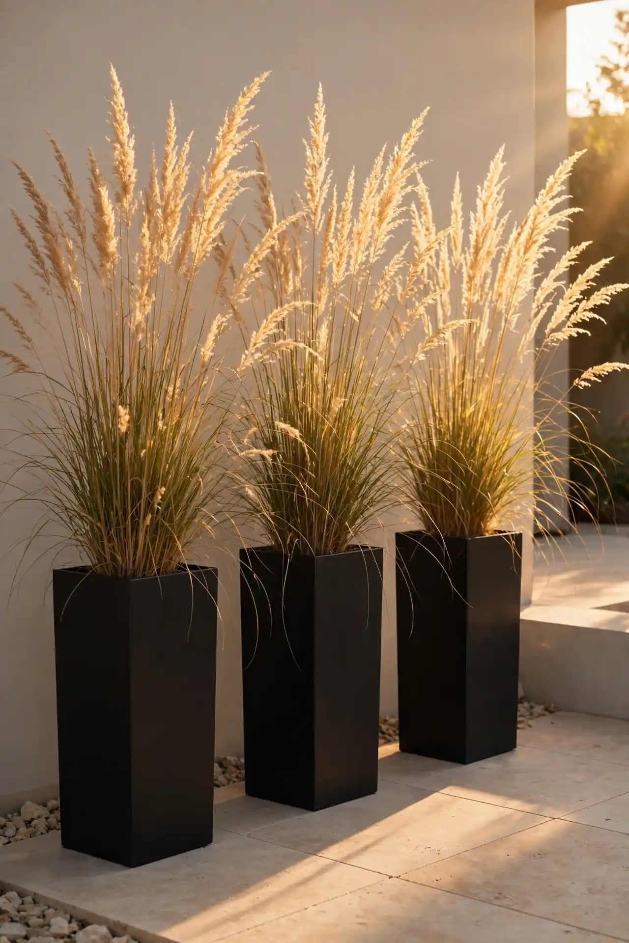 Ornamental Grass Pillars