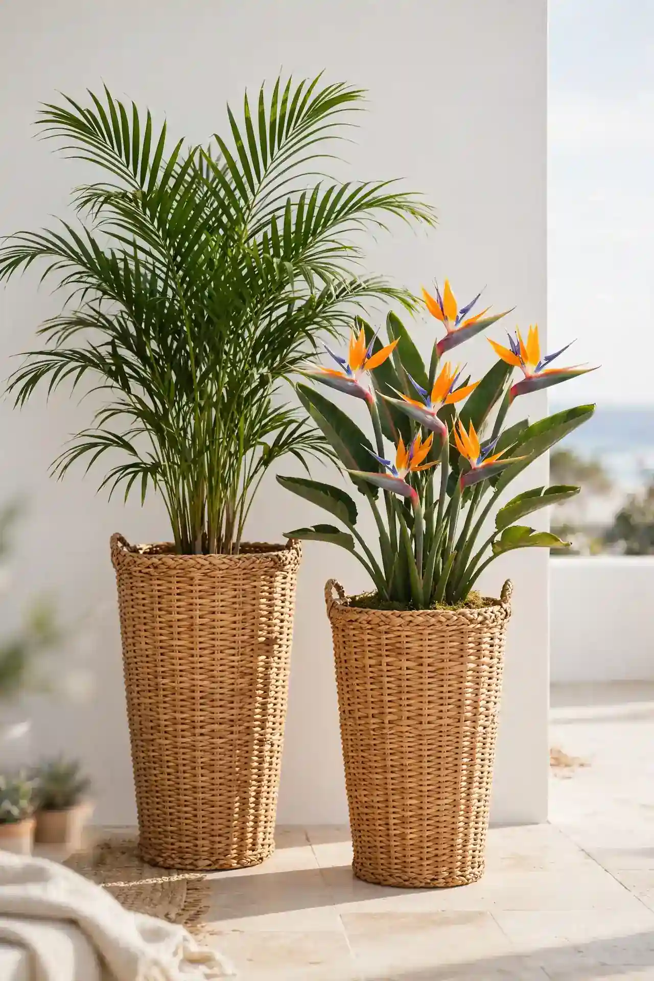 Rattan Tall Baskets