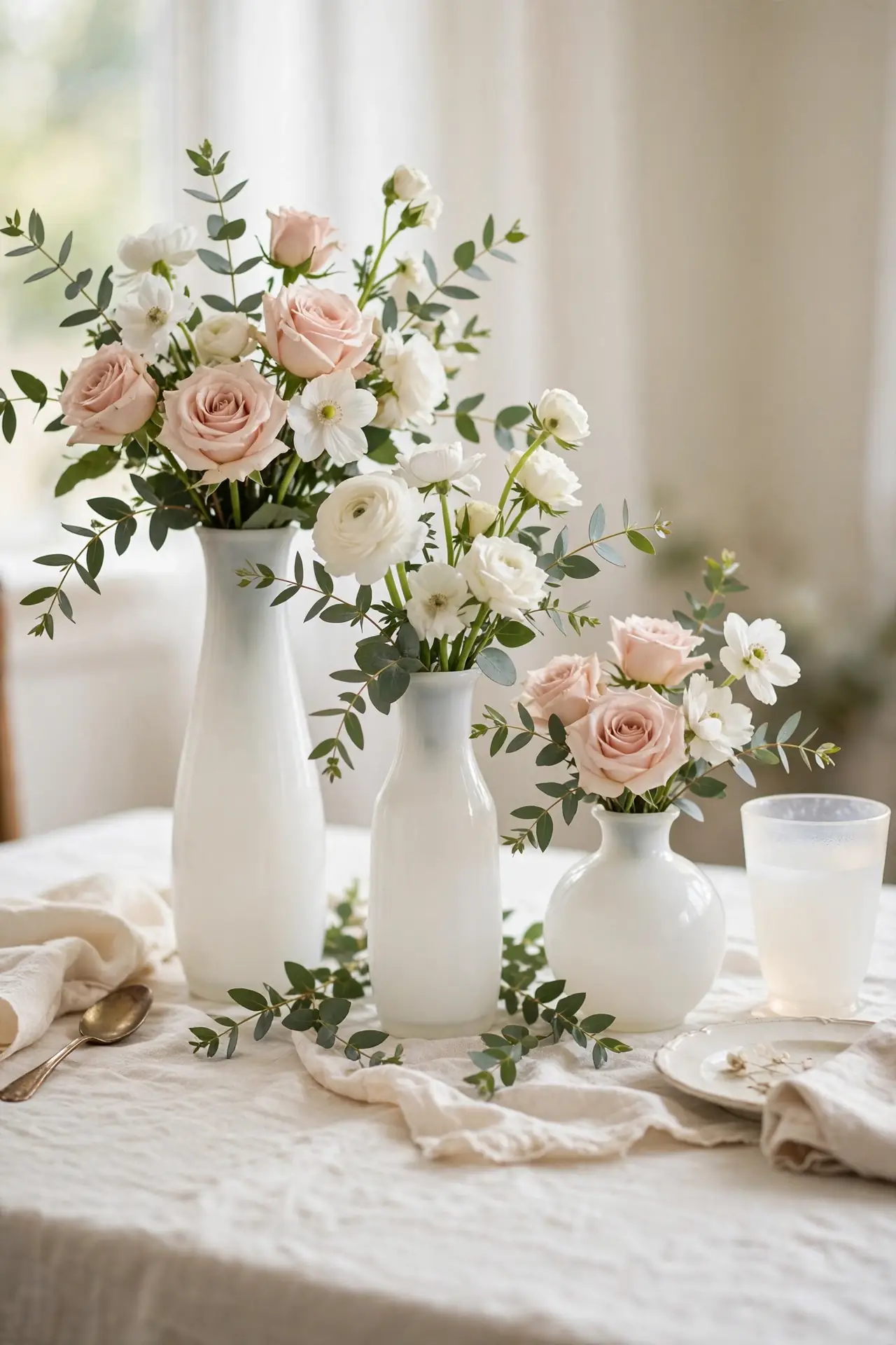 Milk Glass Vases