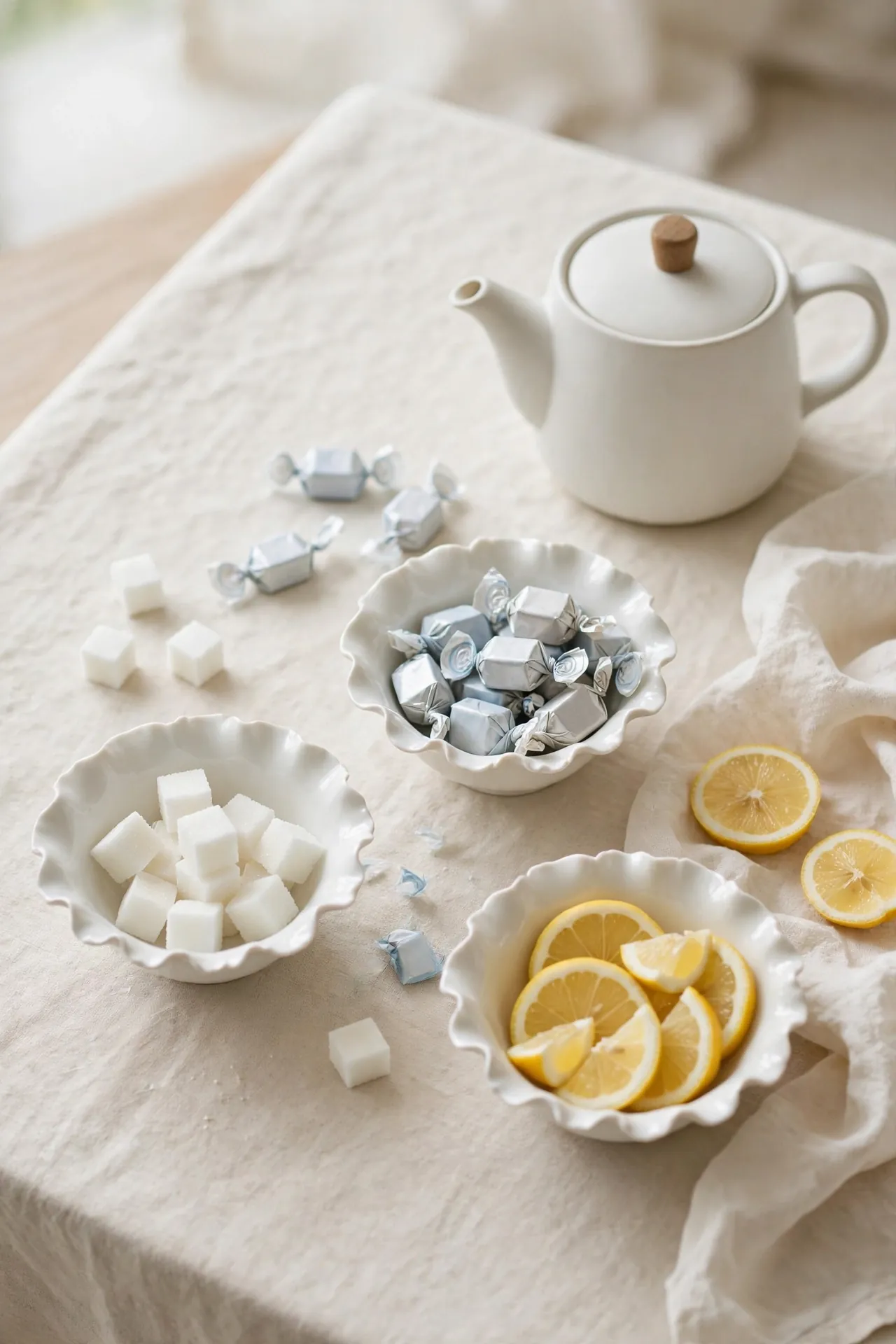 Porcelain Petal Bowls