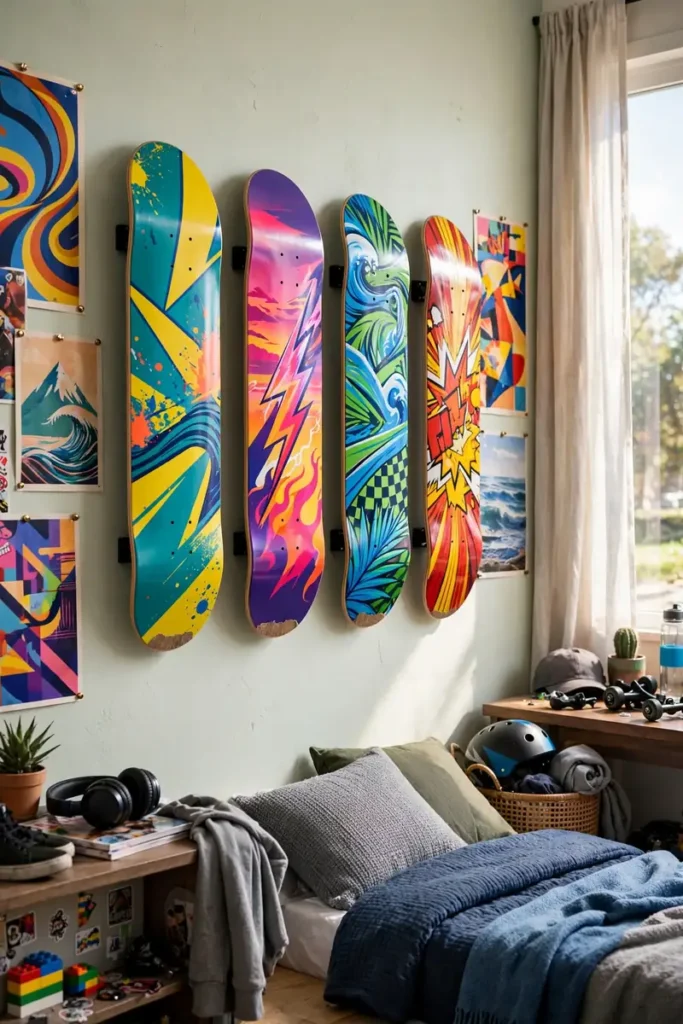 Skateboard Wall Display