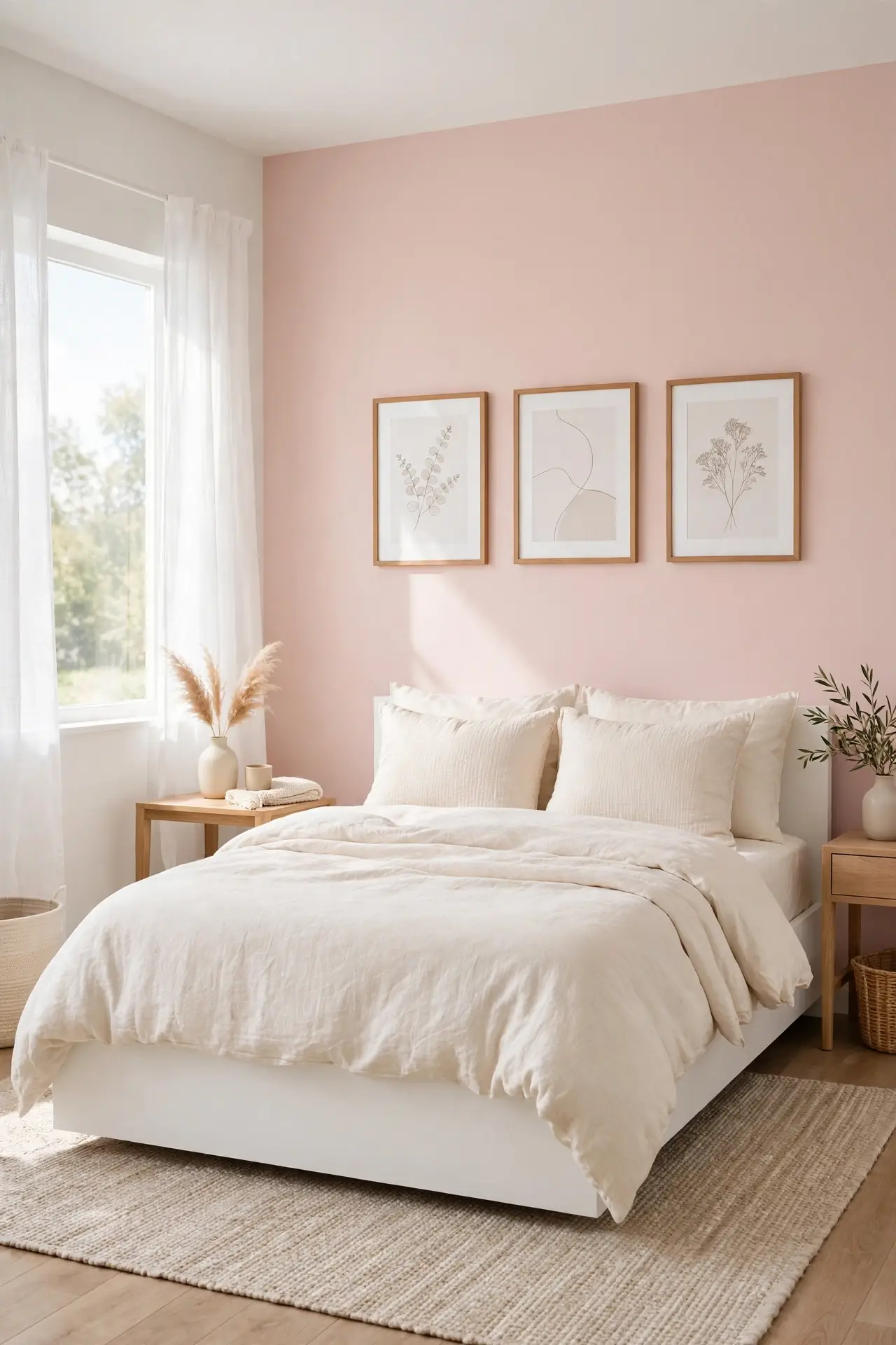Blush Accent Wall