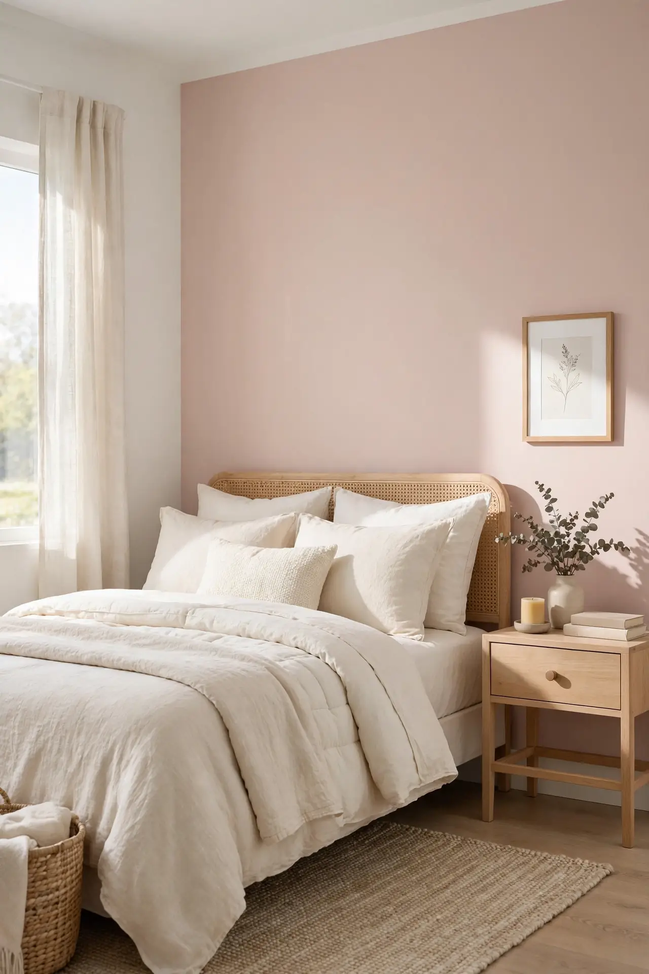 Blush Accent Wall