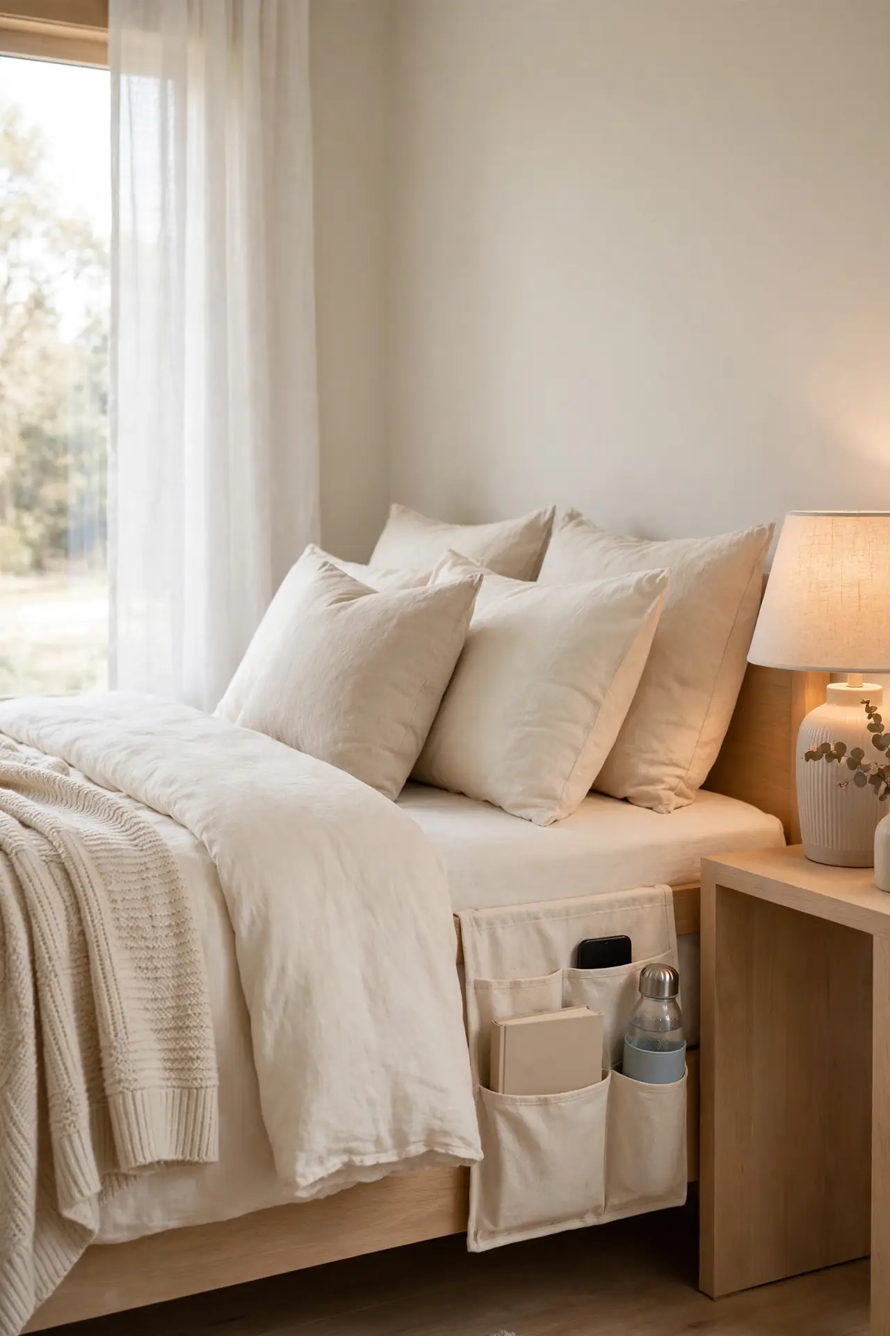 Bedside Caddy Pockets