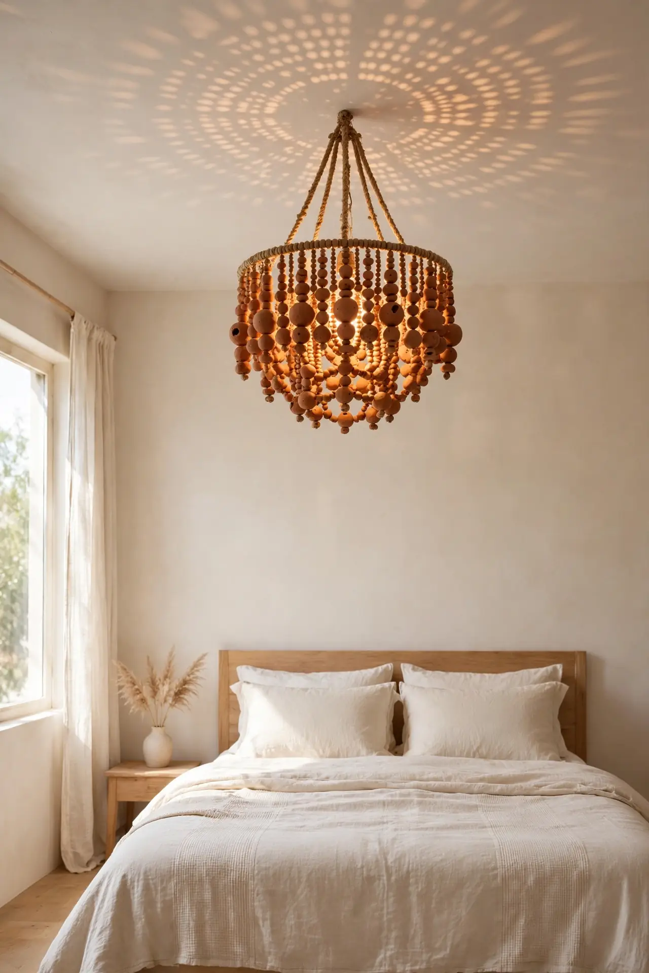 Clay Bead Chandelier