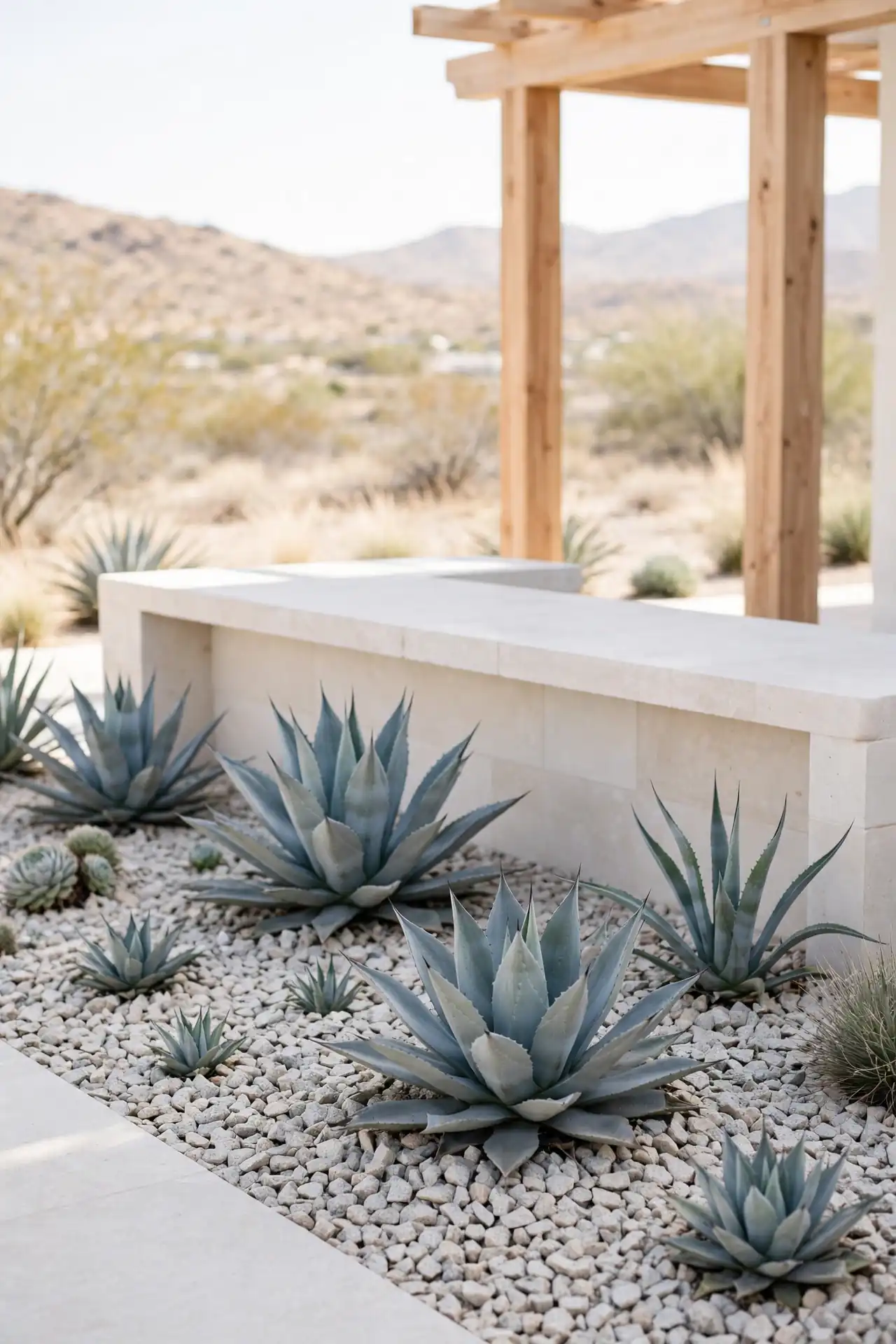 Agave Border Planting