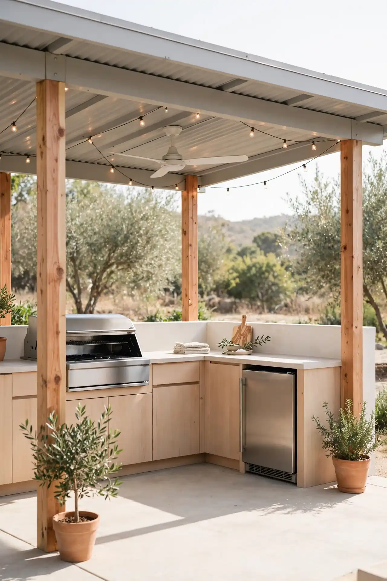 Covered Patio Kitchen