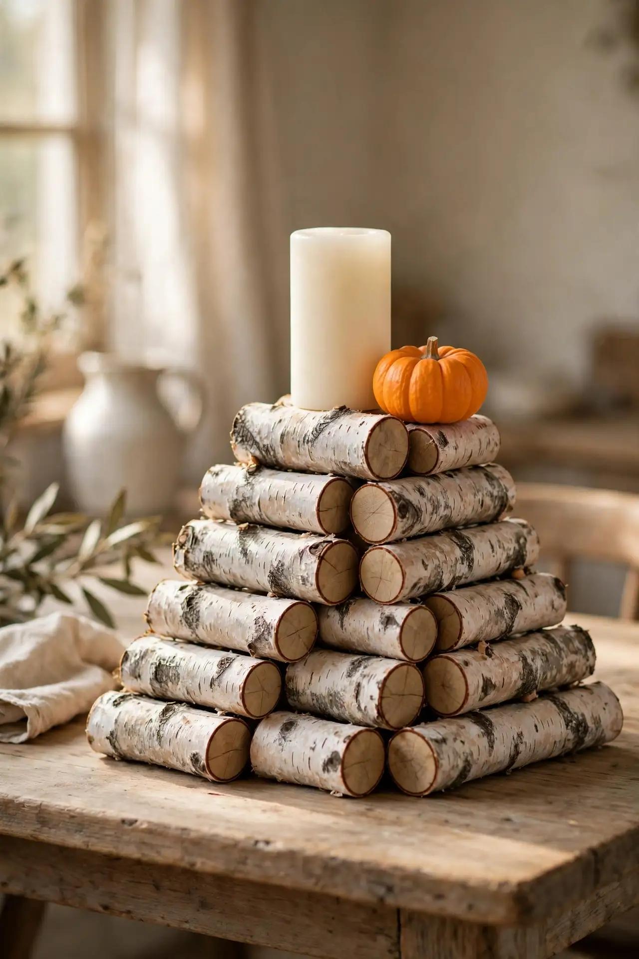 Birch Log Stack